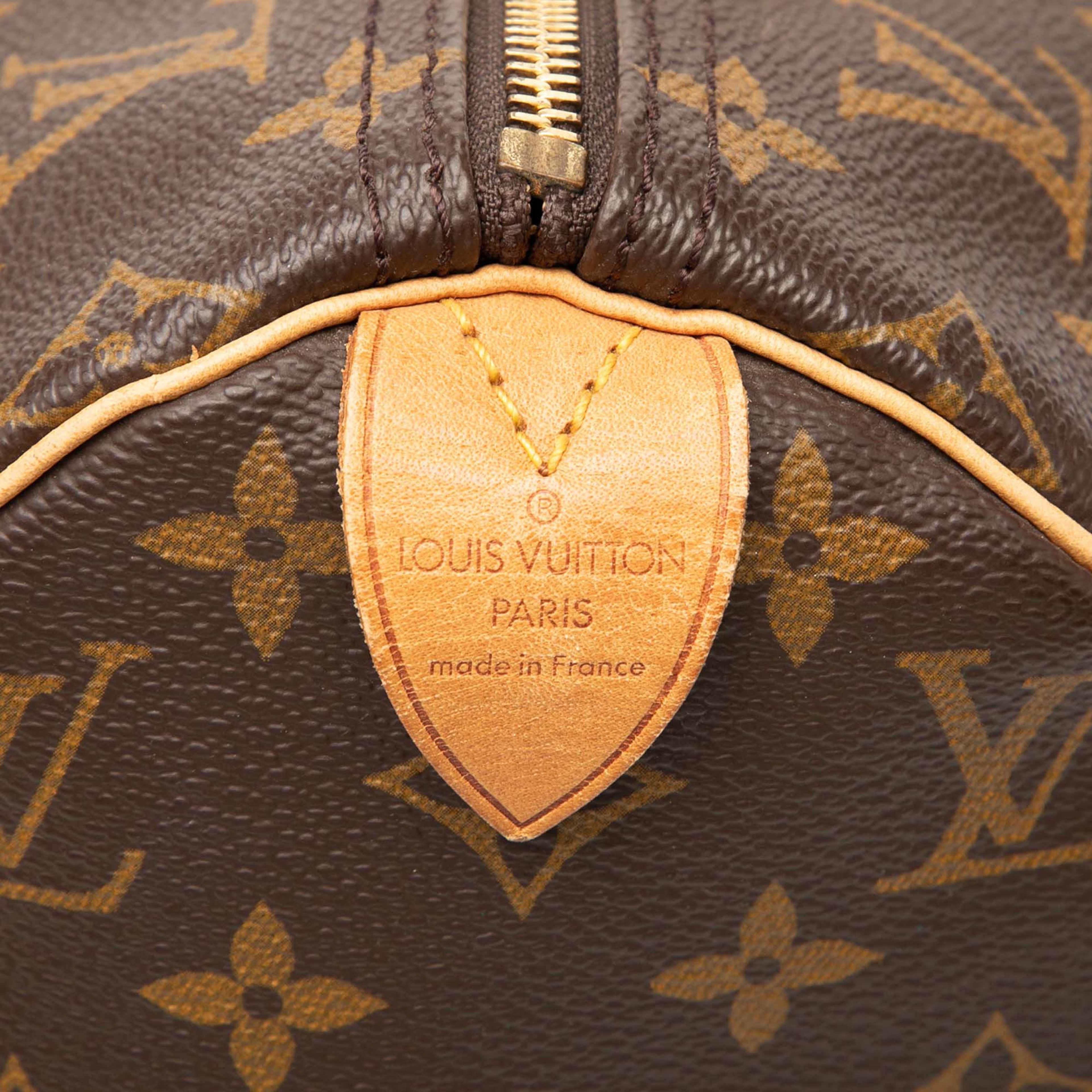 Louis Vuitton Monogram Speedy 40, från Luxclusif, i färgen brown. Klicka för att öppna bilden i stort format