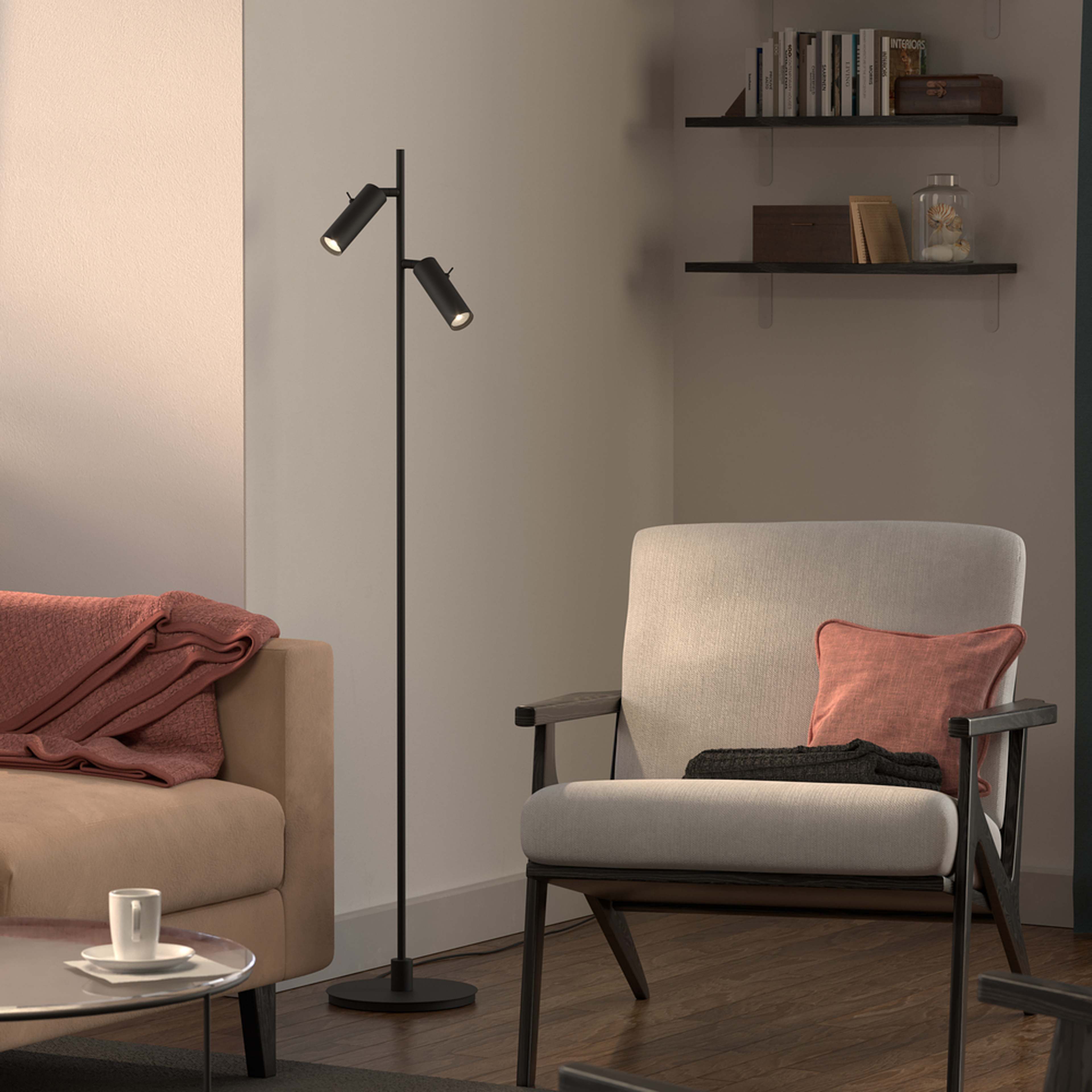 Golvlampa Pipeline Dubbel
