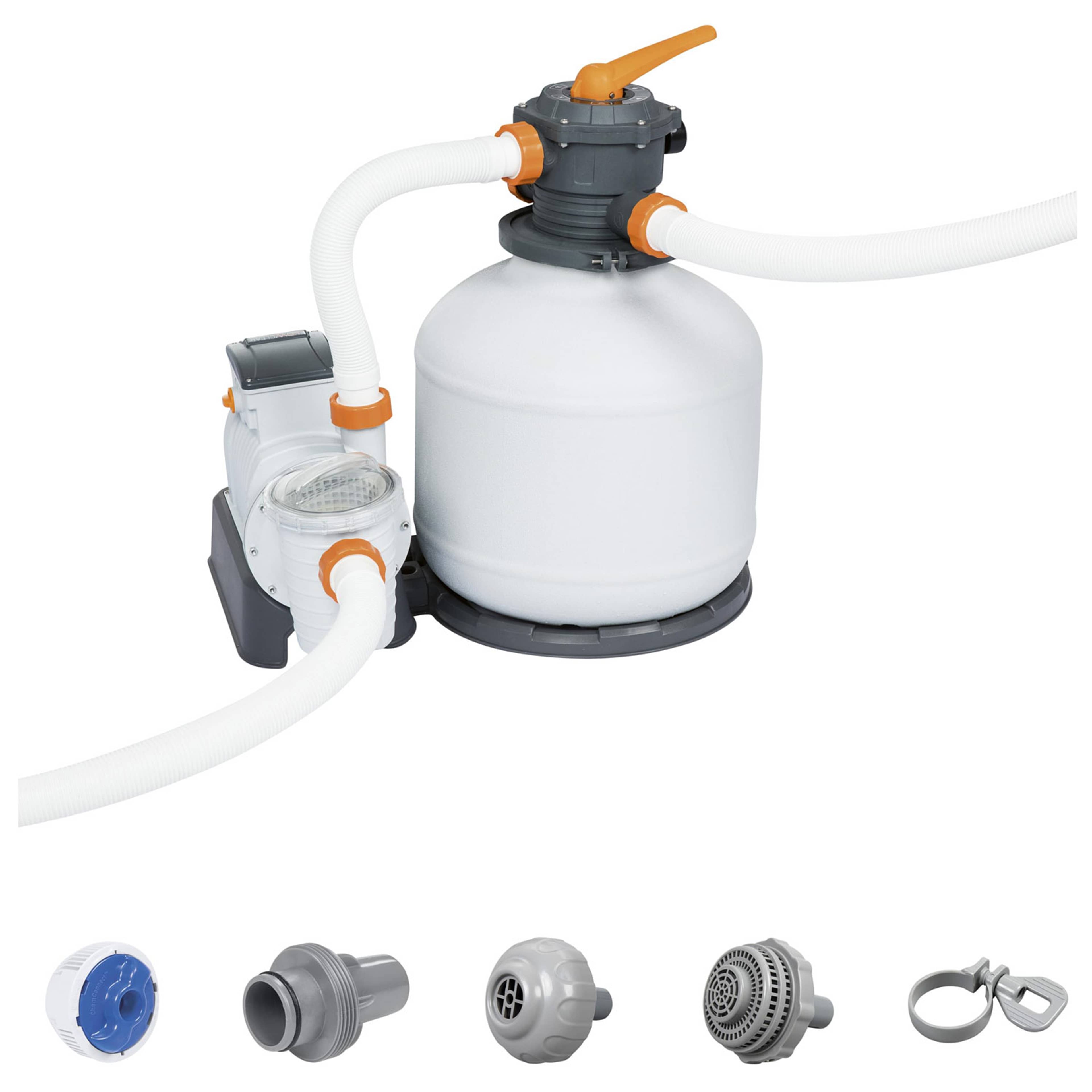 Flowclear Sandfilterpump 11355l/h, från Bestway, i färgen vit. Klicka för att öppna bilden i stort format