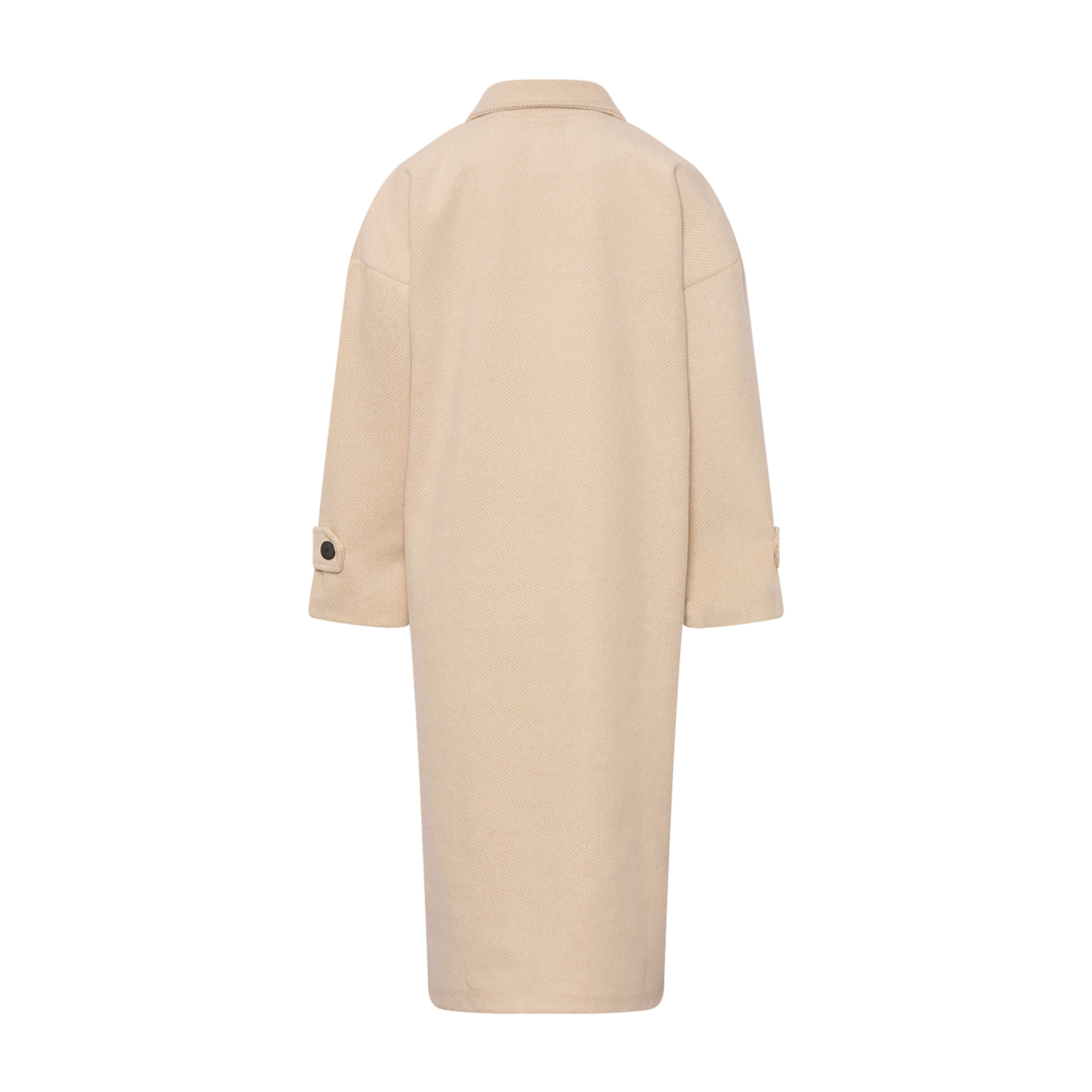 Bella, Long Coat - Light Creme