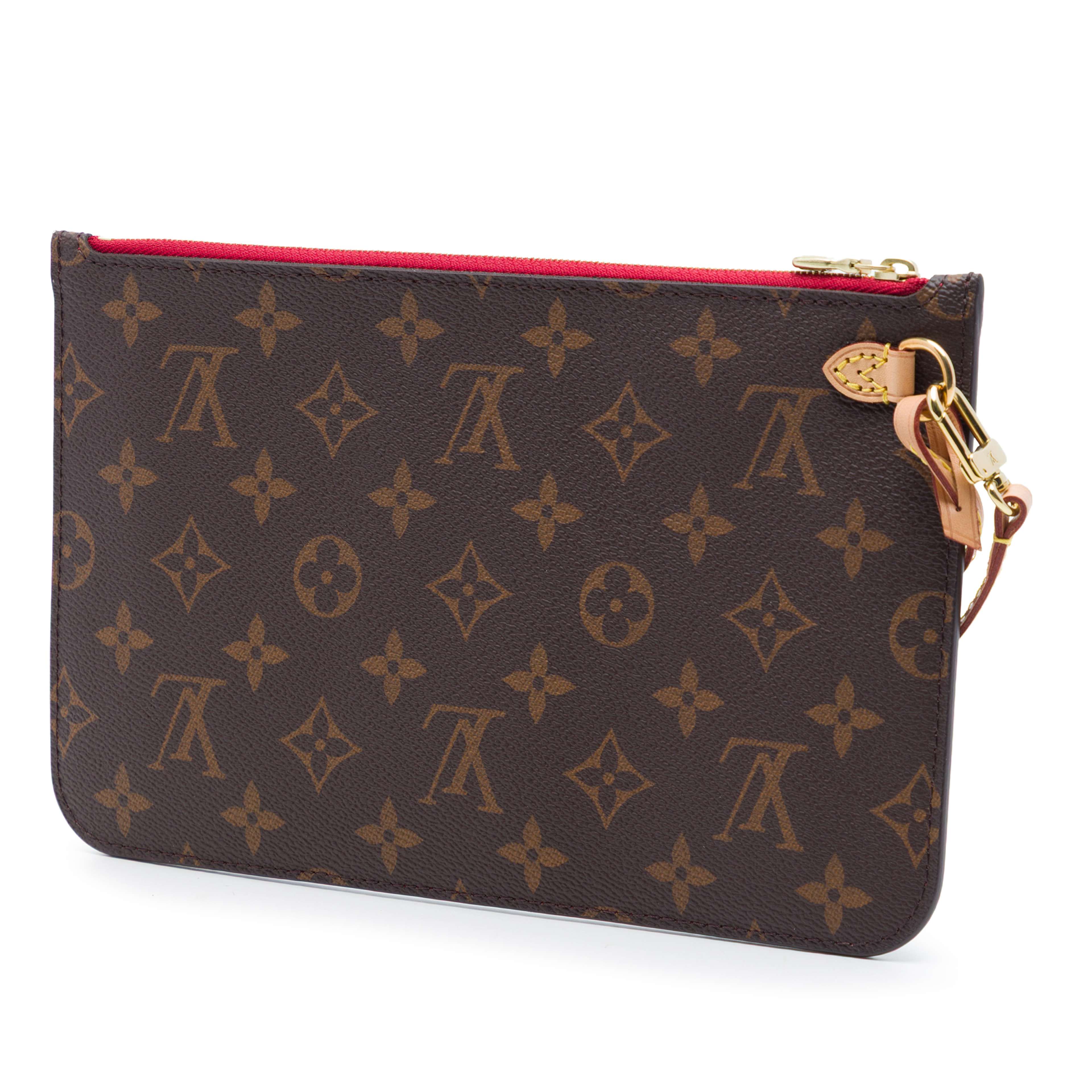 Louis Vuitton Monogram Neverfull Mm Pouch, från Luxclusif, i färgen brun. Klicka för att öppna bilden i stort format