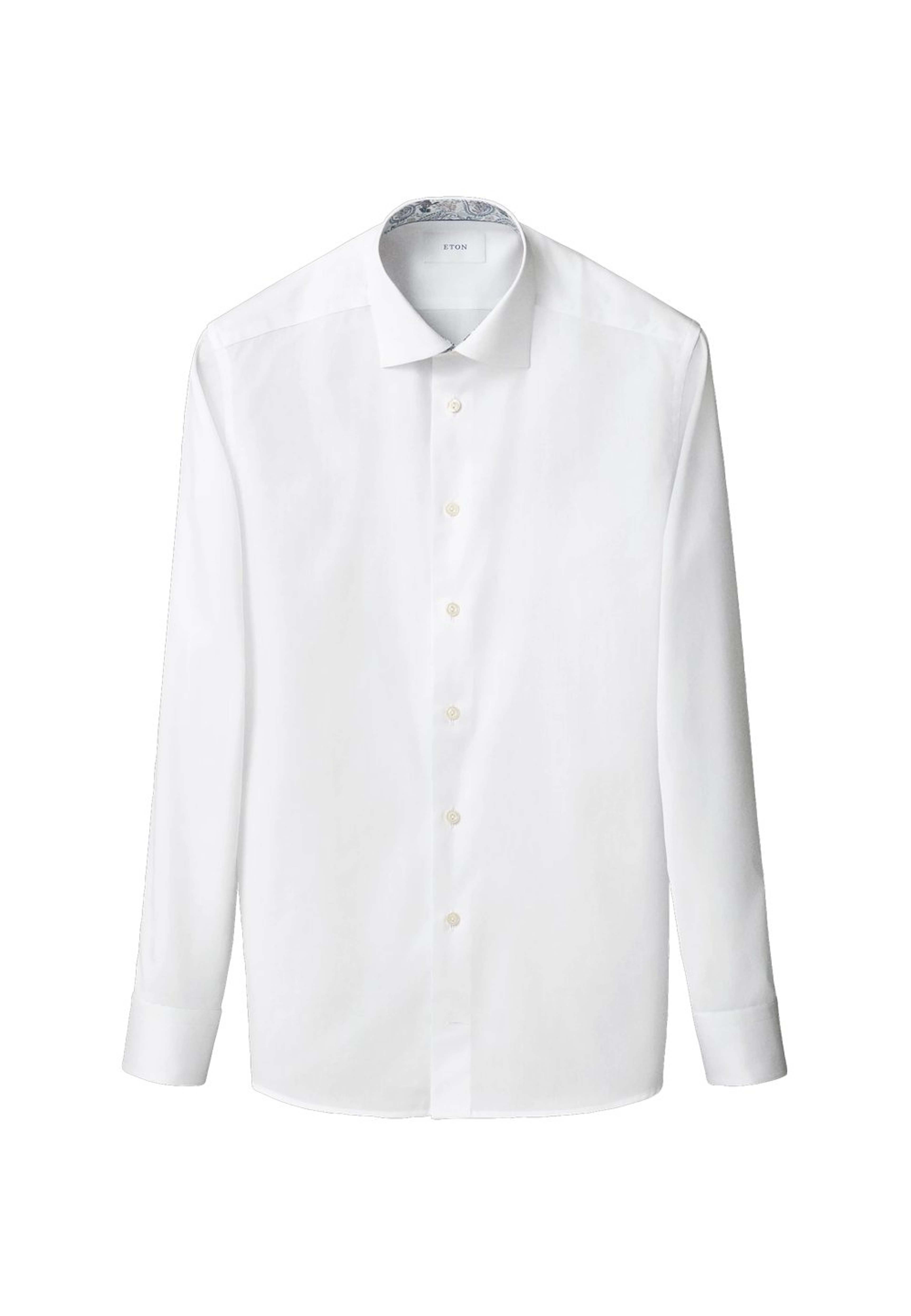 Enfärgad Skjorta Med Paisleyeffekt Slim Fit