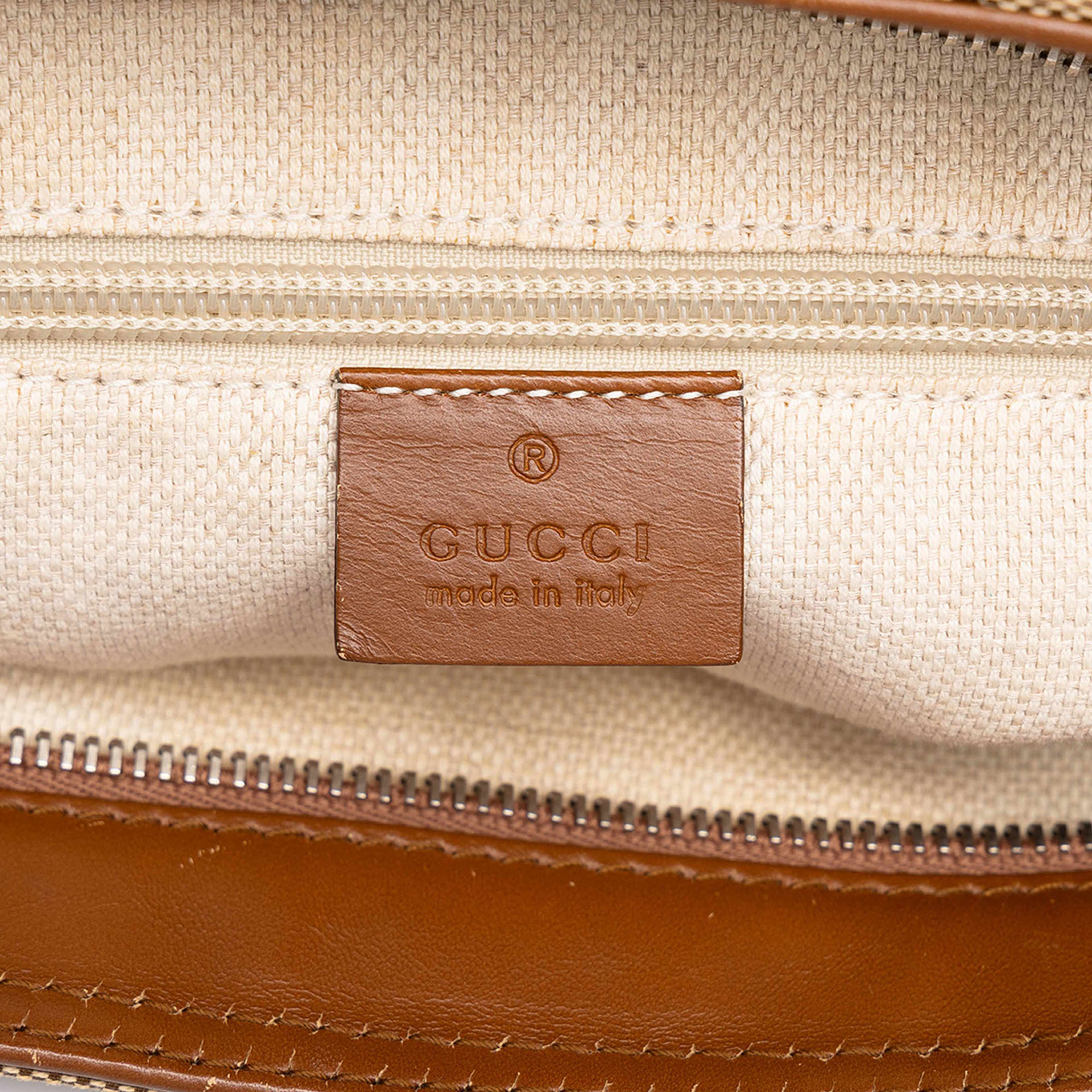 Gucci Gg Canvas Web Crossbody, från Luxclusif, i färgen beige. Klicka för att öppna bilden i stort format