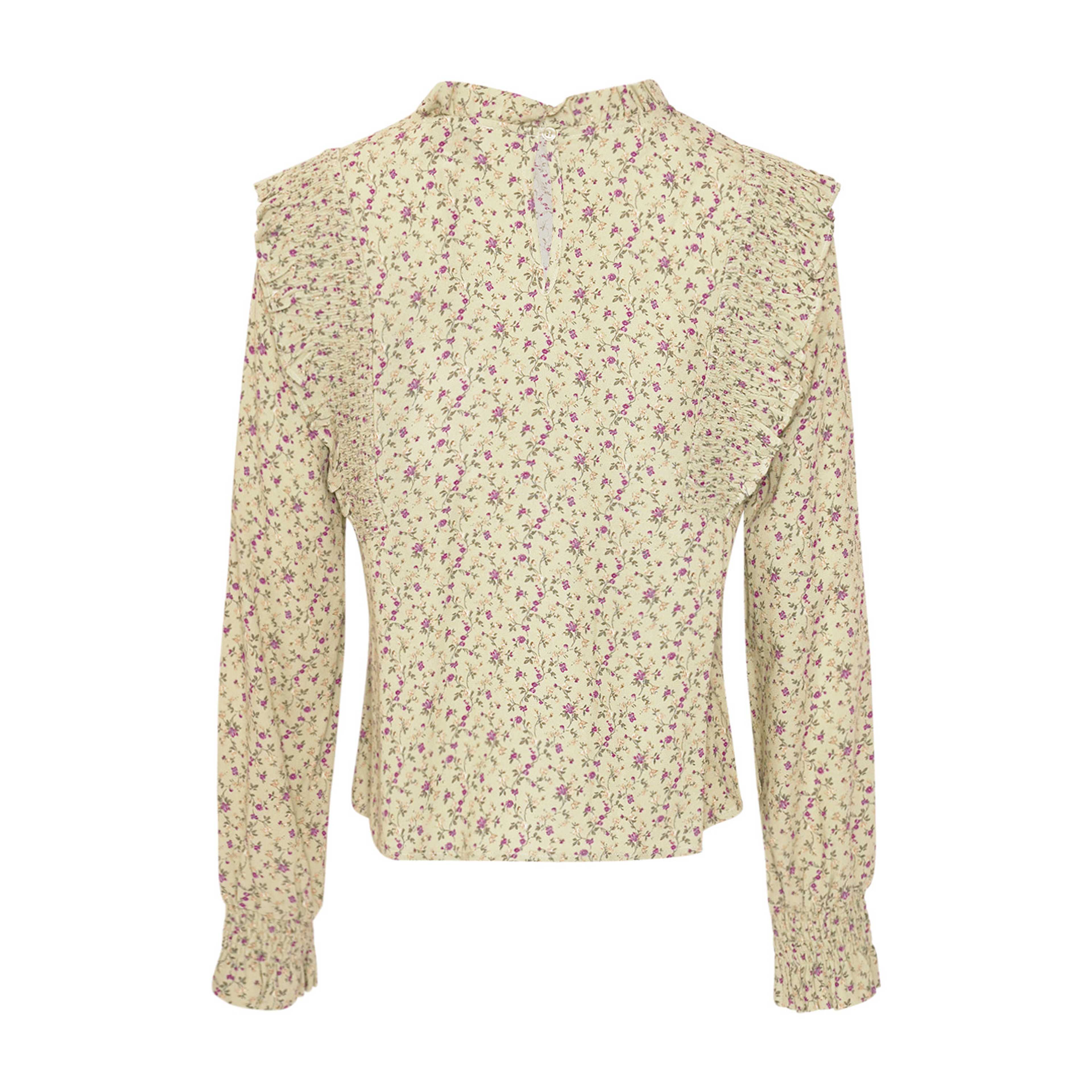 Ruth Blouse - Terrena Green Print