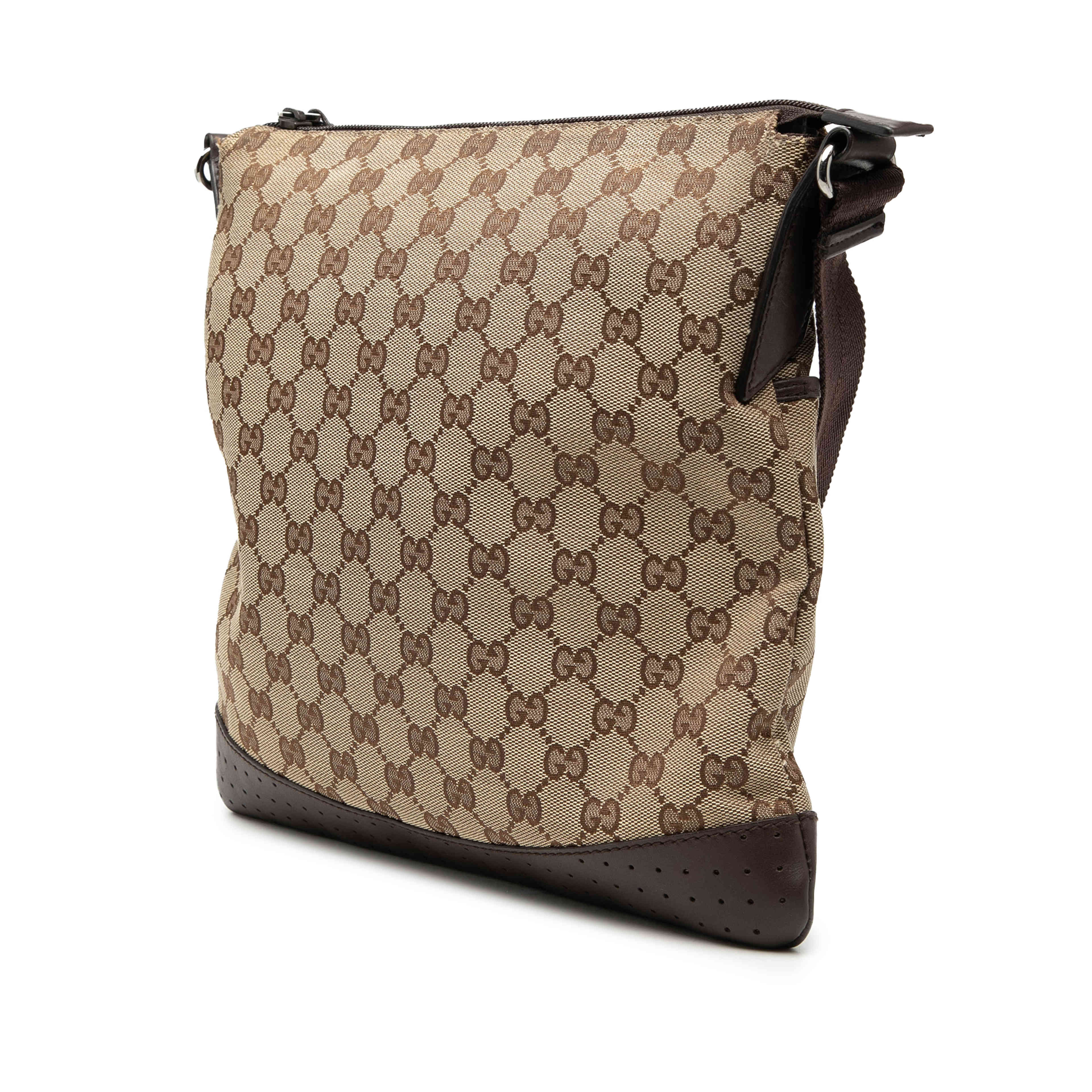 Gucci Gg Canvas Crossbody, från Luxclusif, i färgen beige. Klicka för att öppna bilden i stort format