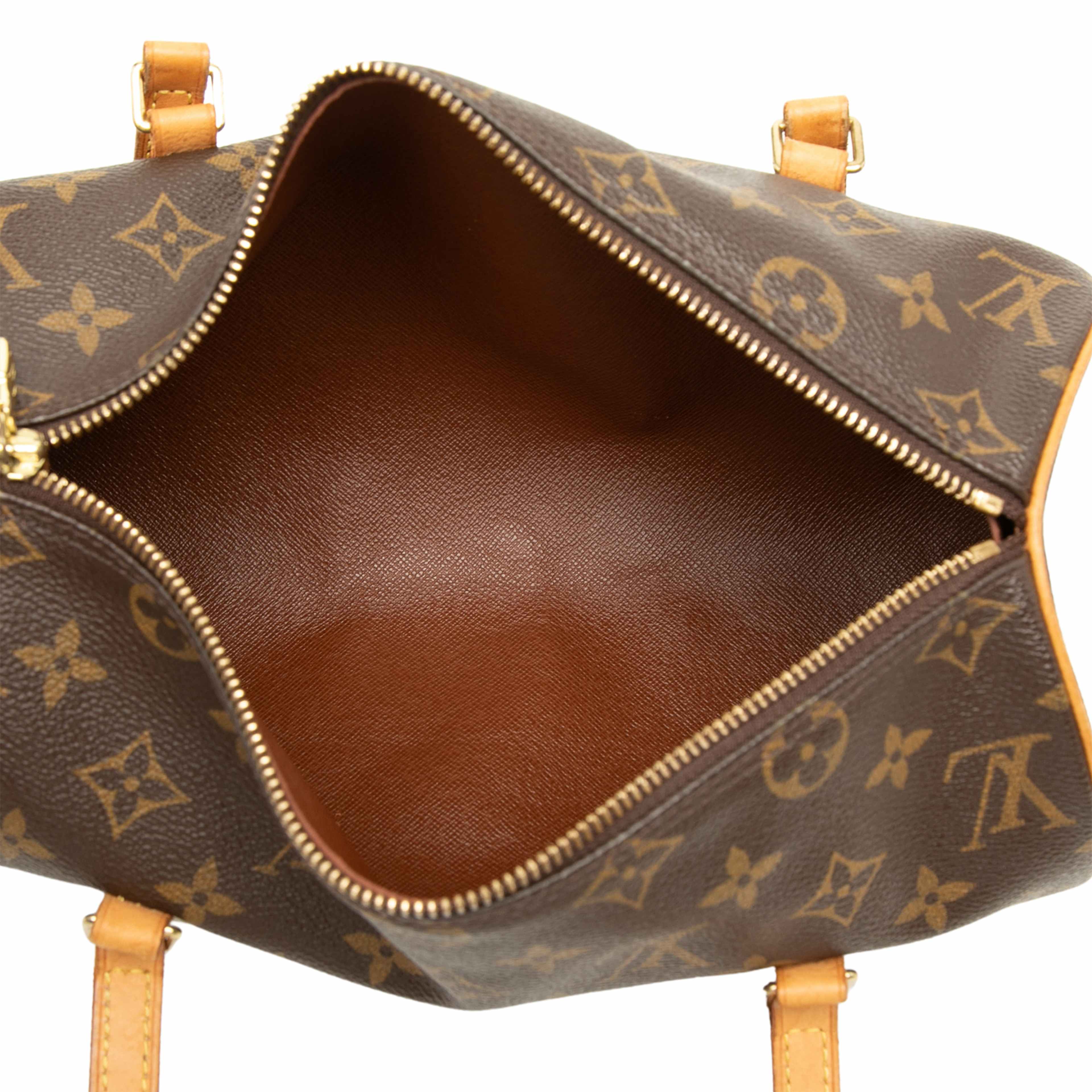 Louis Vuitton Monogram Papillon 28, från Luxclusif, i färgen brun. Klicka för att öppna bilden i stort format