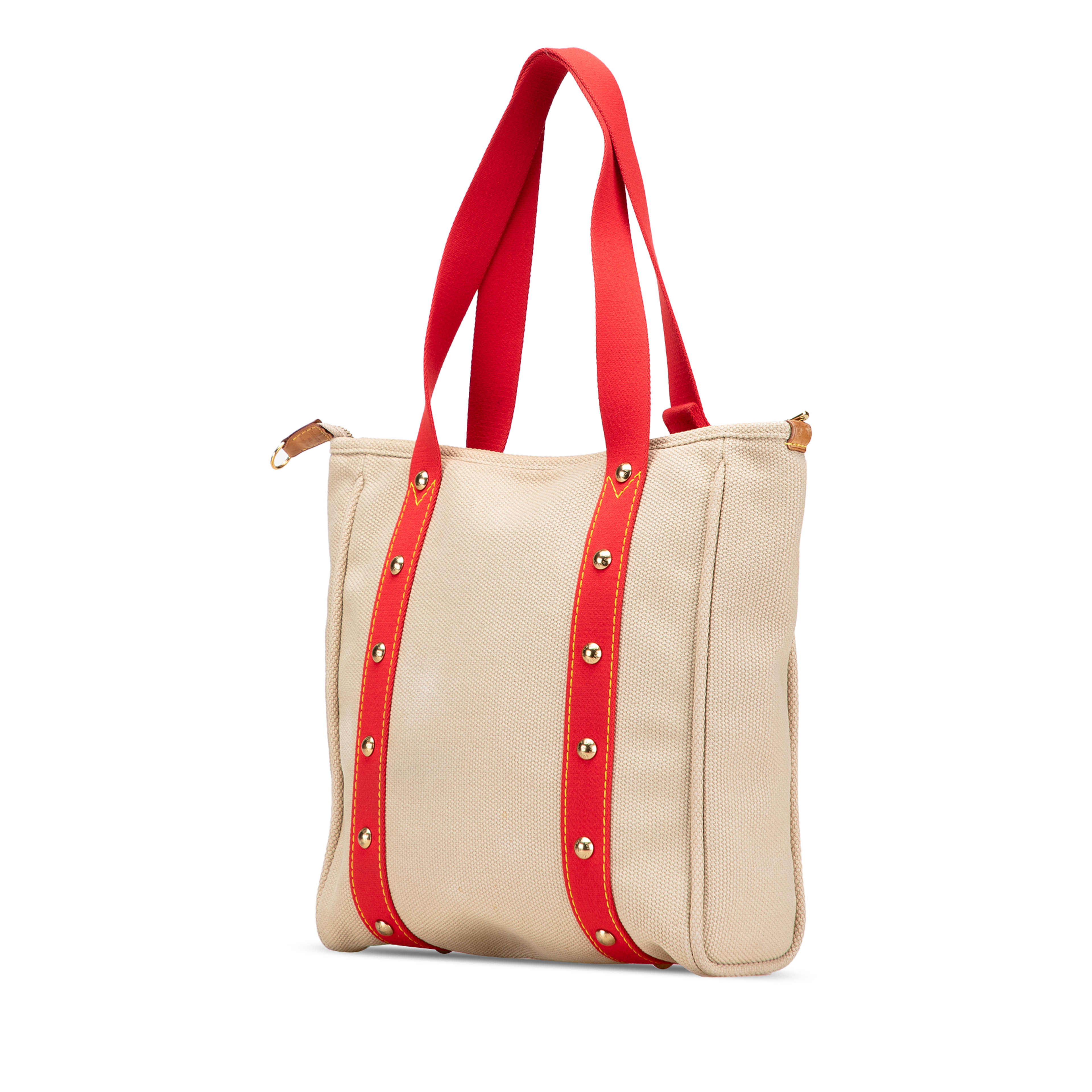 Louis Vuitton Antigua Cabas Mm, från Luxclusif, i färgen beige. Klicka för att öppna bilden i stort format