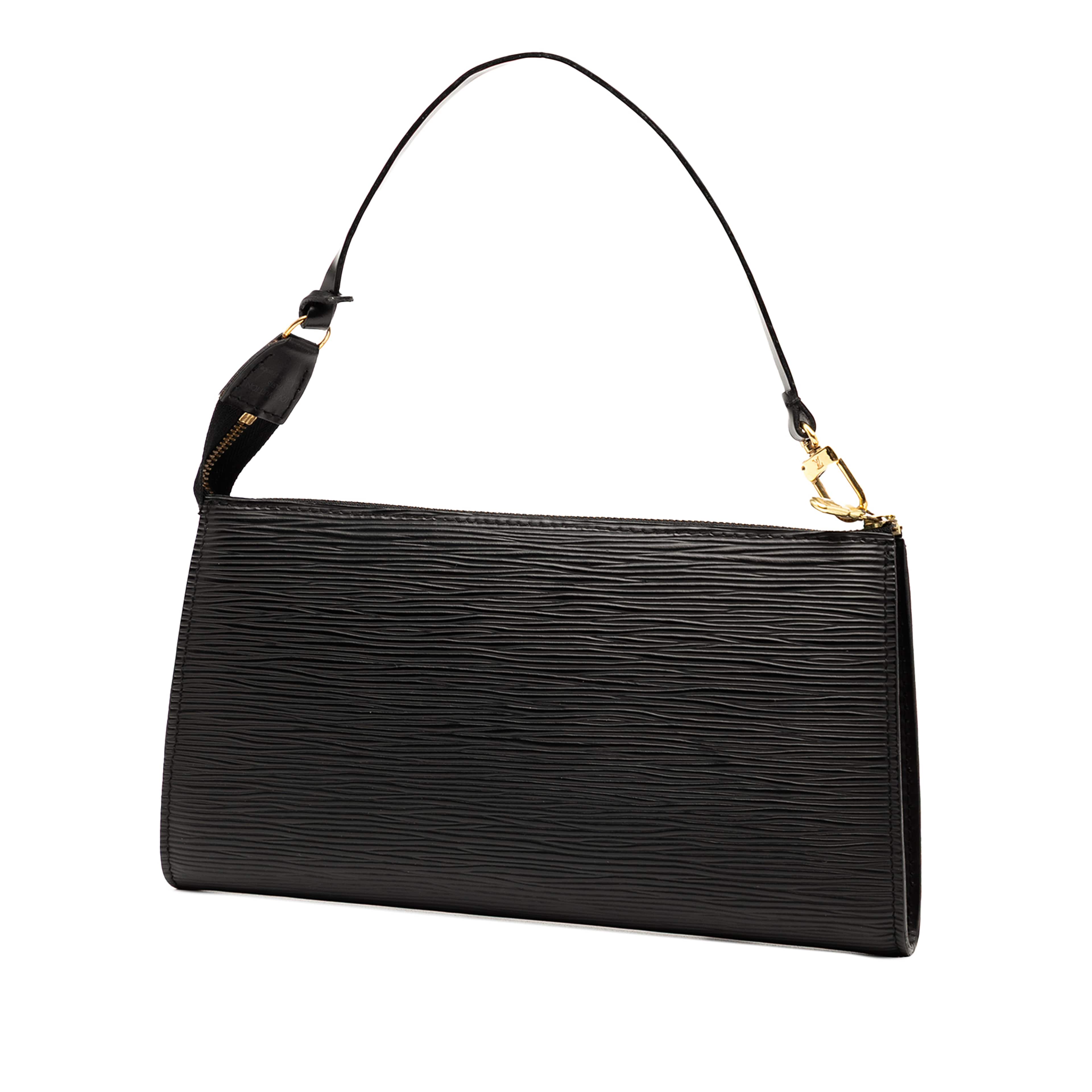 Louis Vuitton Epi Pochette Accessoires, från Luxclusif, i färgen black. Klicka för att öppna bilden i stort format