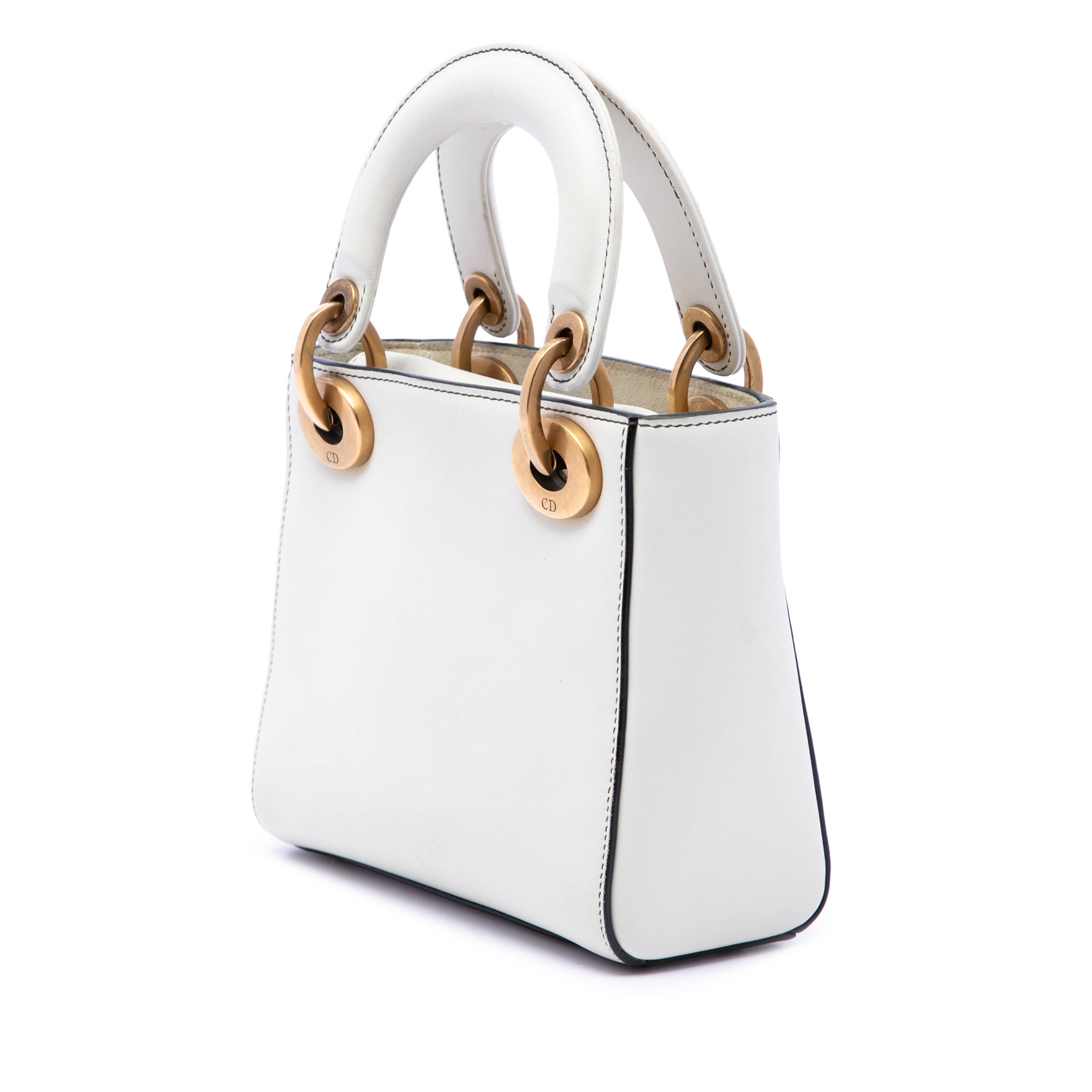 Dior Limited Edition Niki De Saint Phalle Mini Calfskin Dragon Lady Dior, från Luxclusif, i färgen vit. Klicka för att öppna bilden i stort format