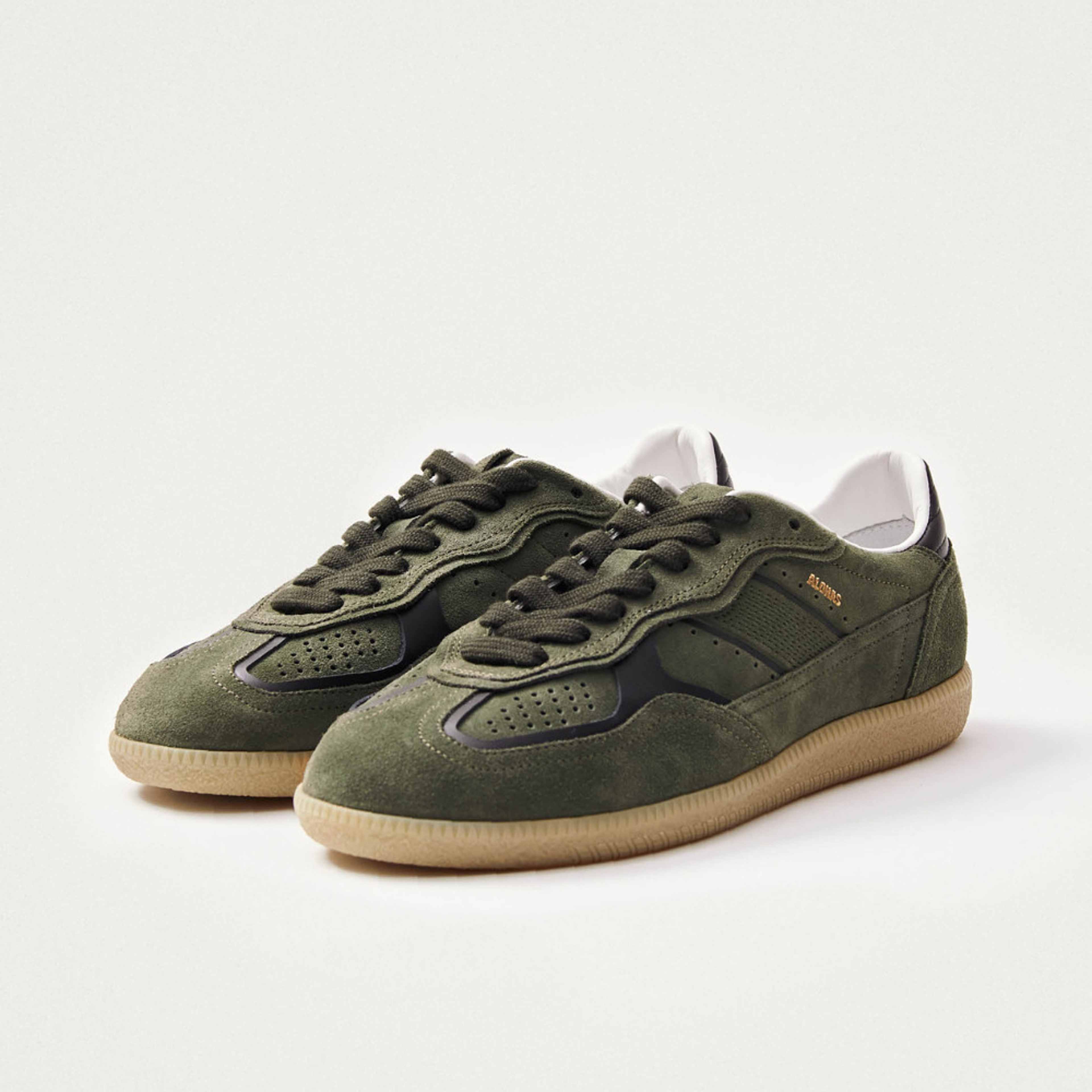 Tb.490 Rife Dusty Olive Leather Sneakers