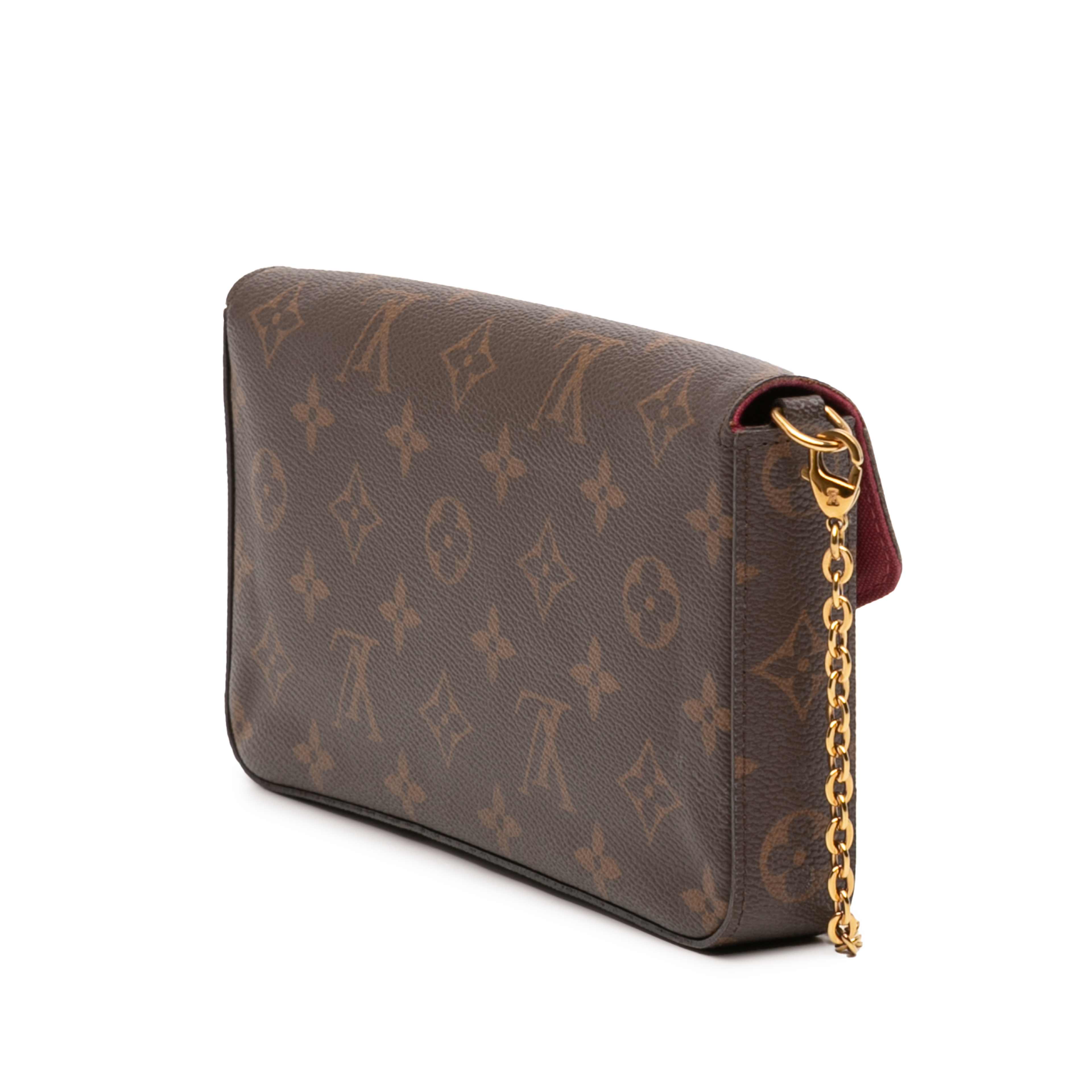 Louis Vuitton Monogram Pochette Felicie, från Luxclusif, i färgen brown. Klicka för att öppna bilden i stort format