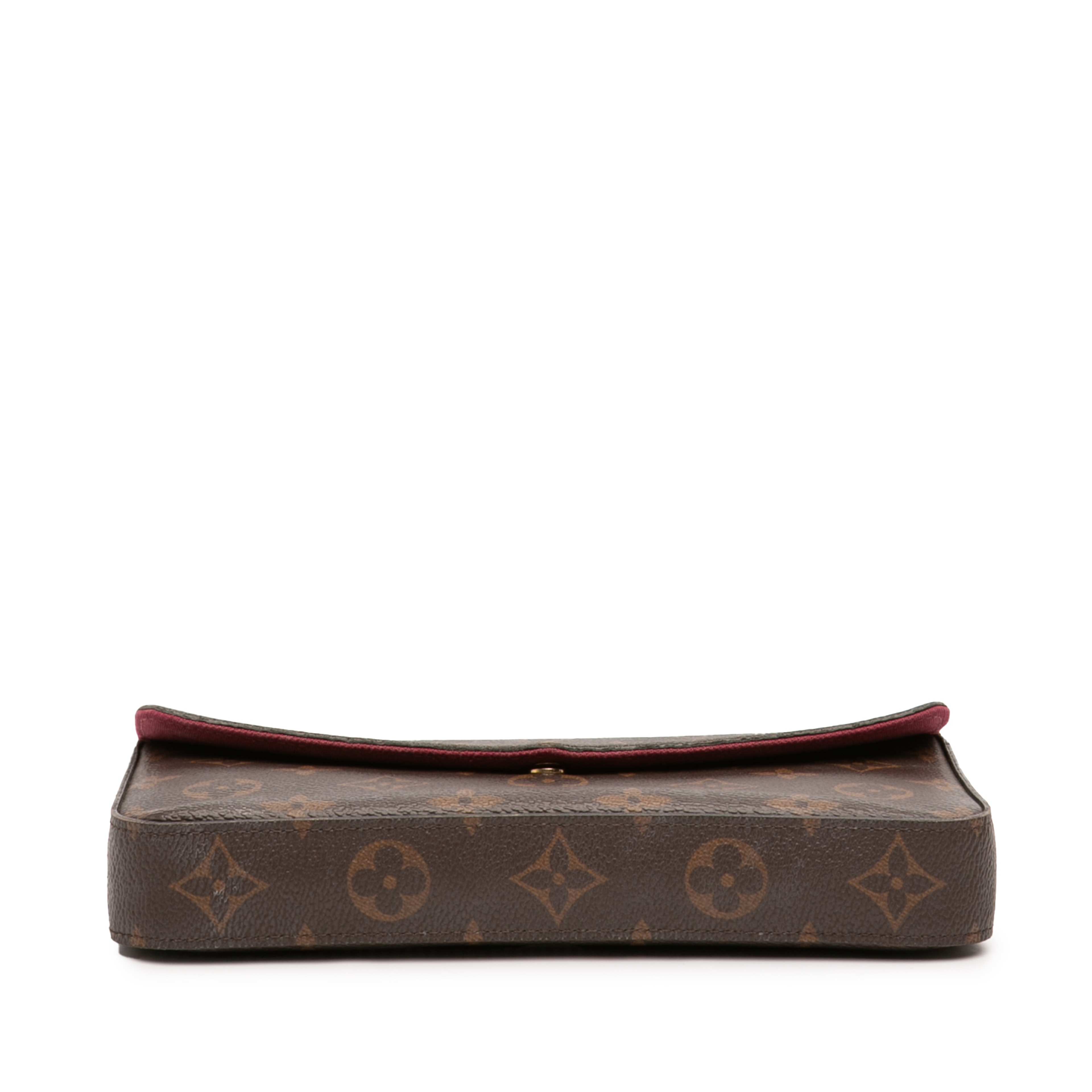 Louis Vuitton Monogram Pochette Felicie, från Luxclusif, i färgen brown. Klicka för att öppna bilden i stort format