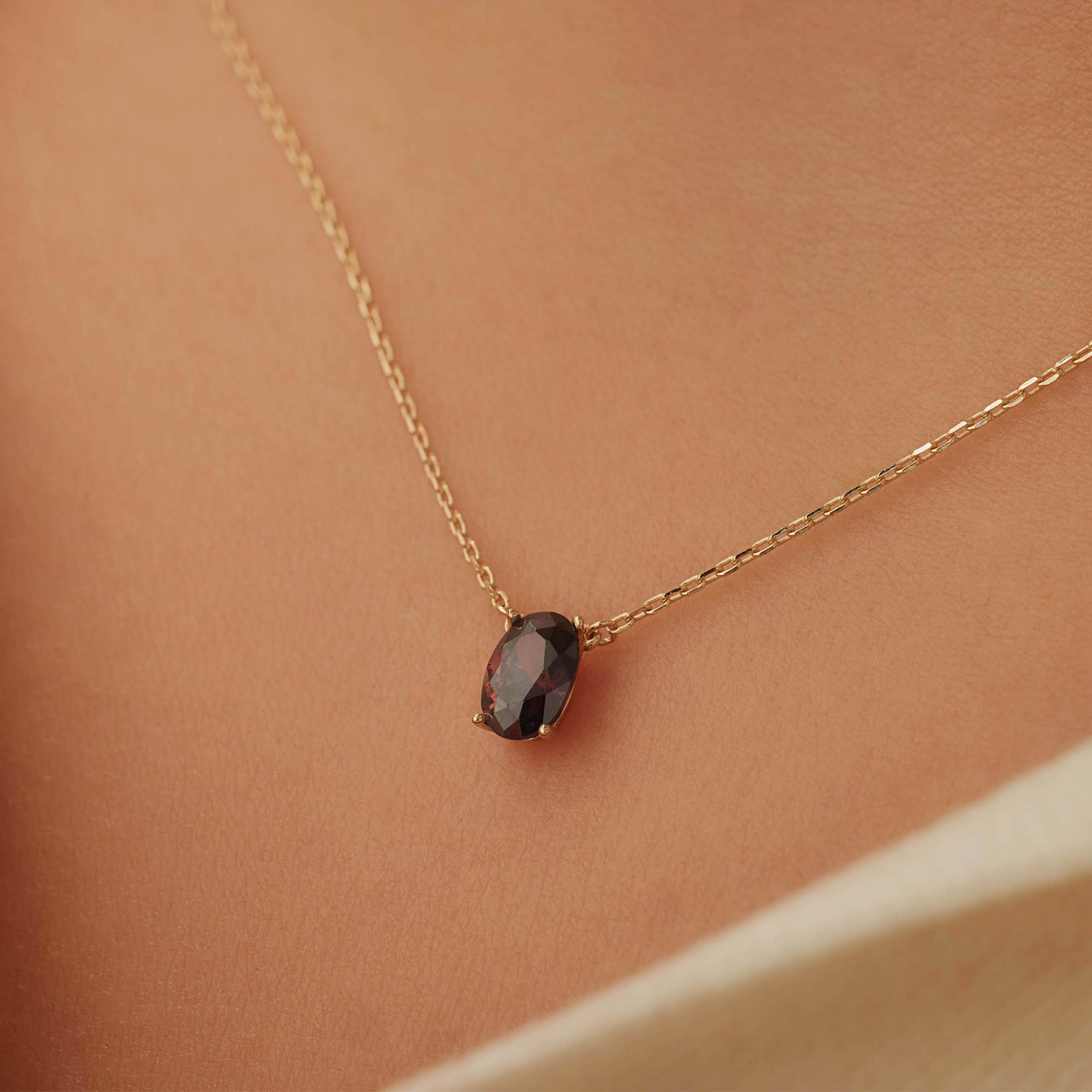 Baguette 14 Karat Guld Halsband