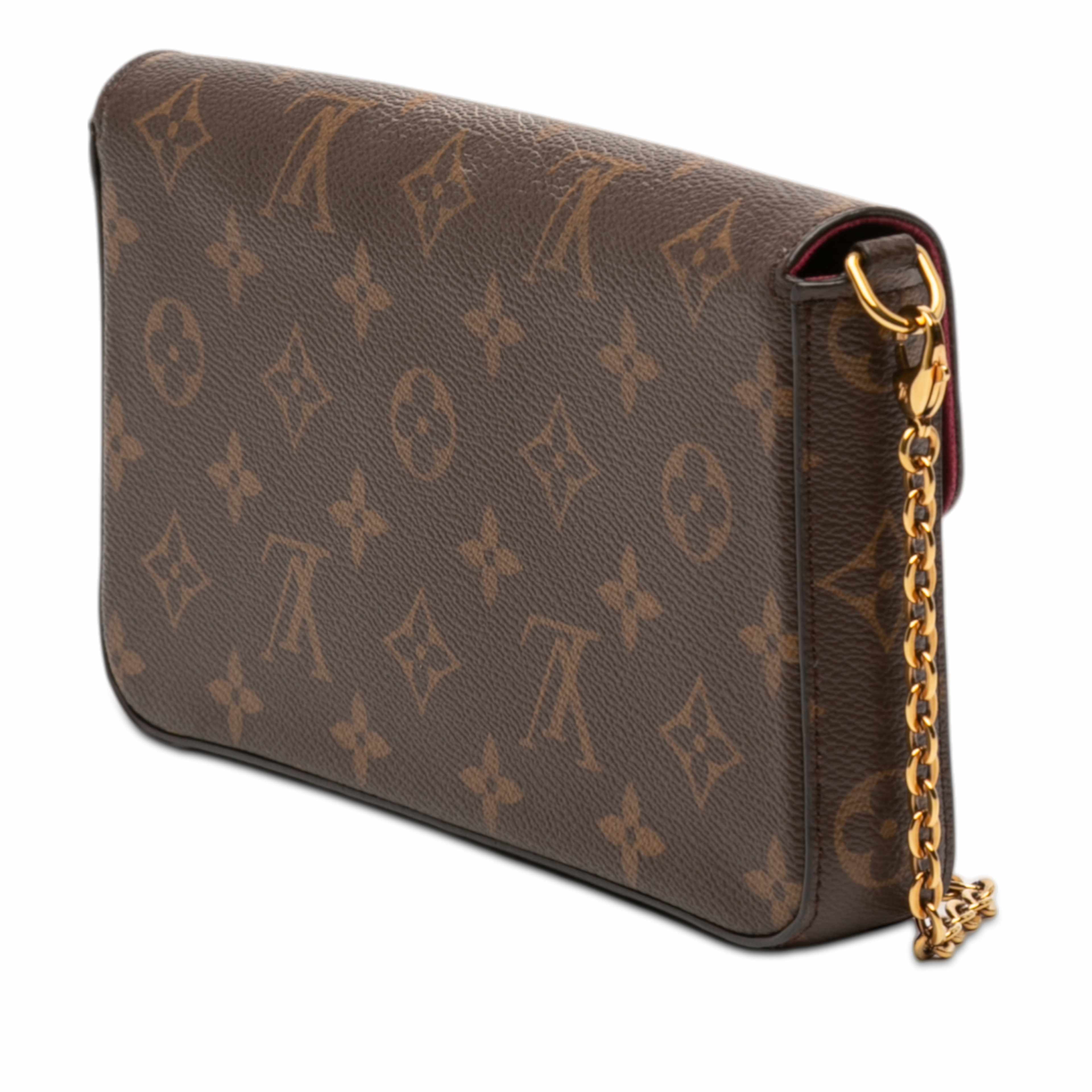 Louis Vuitton Monogram Pochette Felicie, från Luxclusif, i färgen brown. Klicka för att öppna bilden i stort format