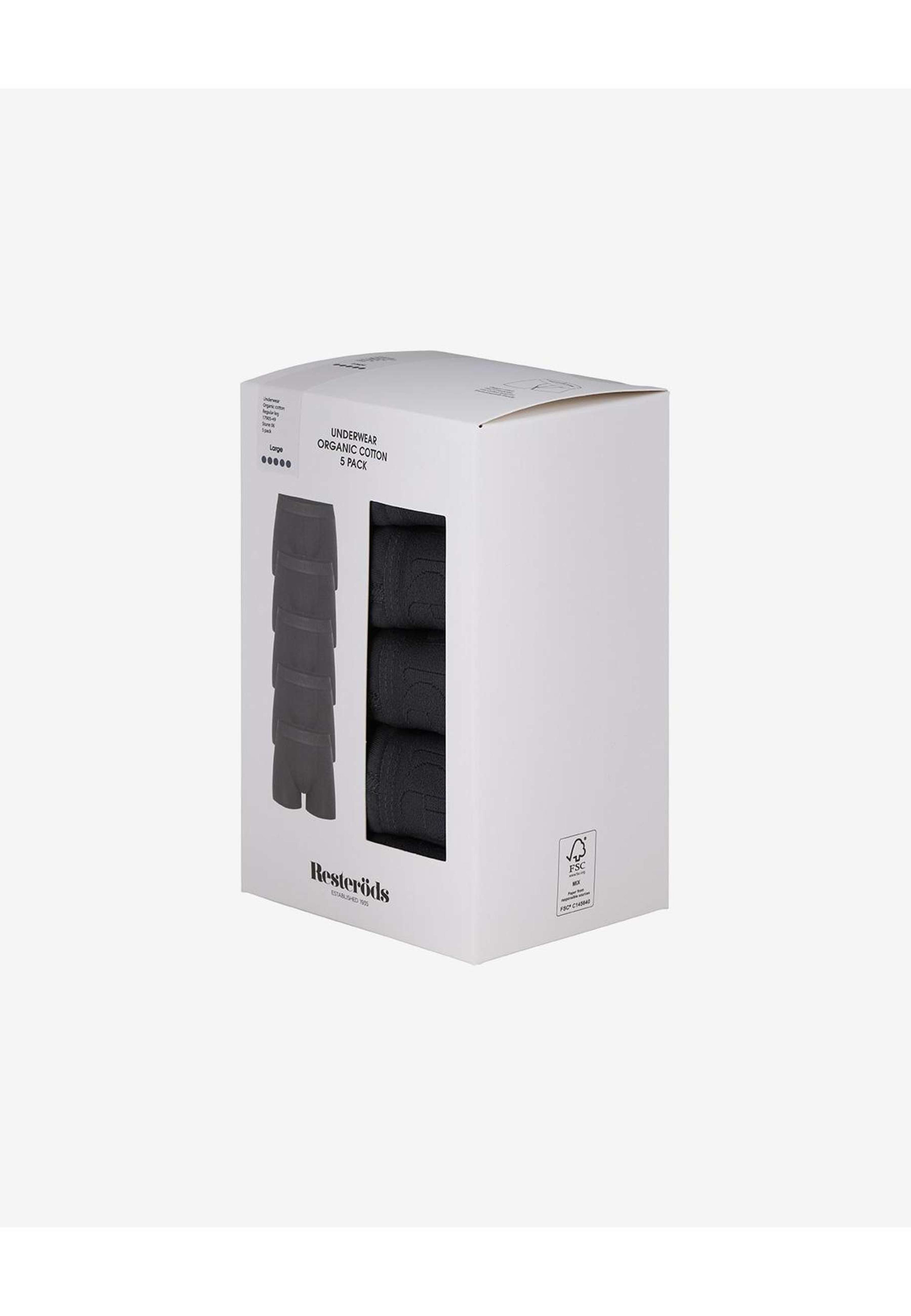Ekologisk Bomull, Boxer, 5-pack, Grå