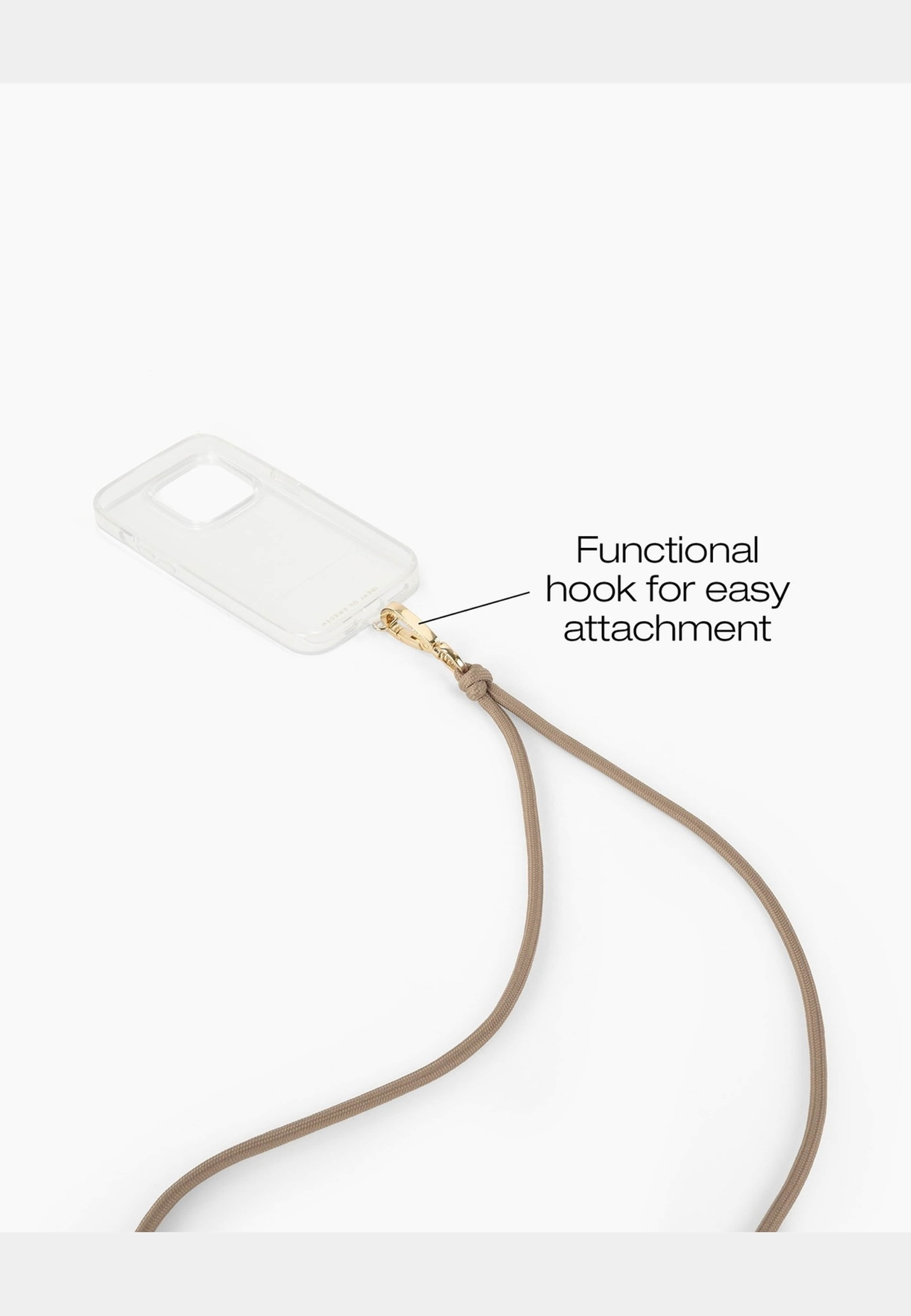 Cord Phone Strap Beige