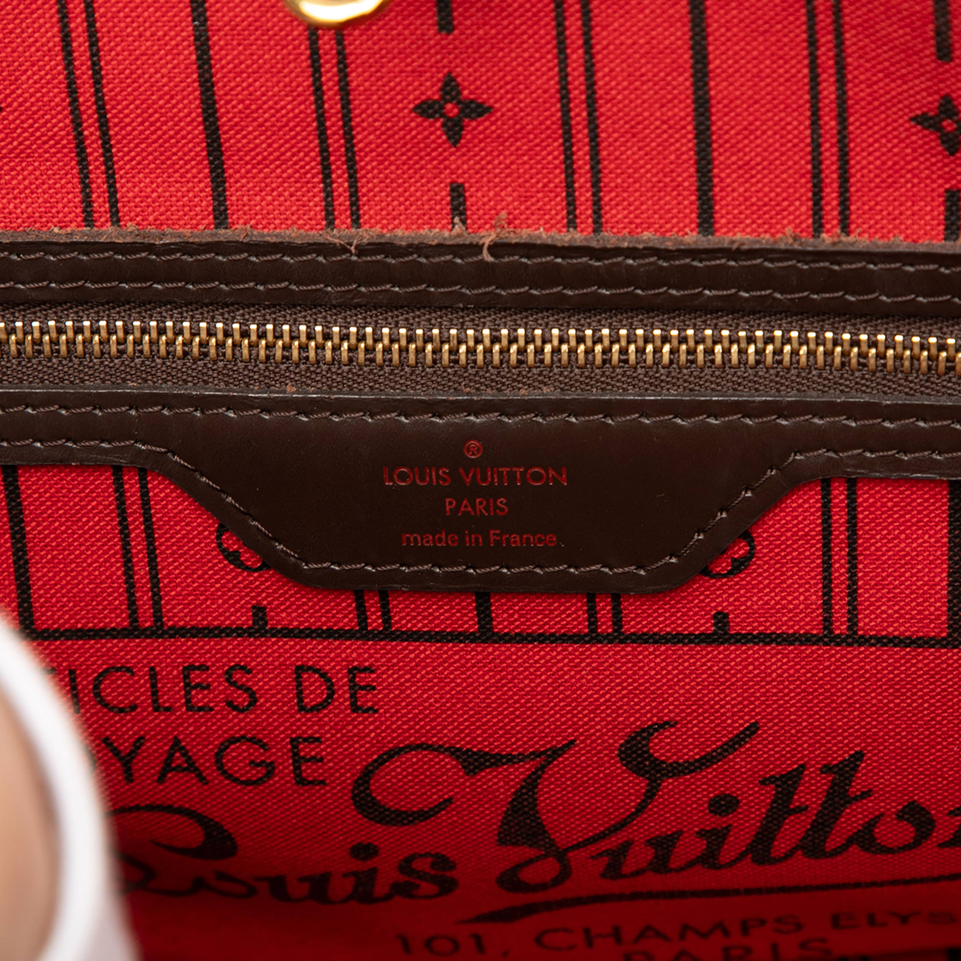 Louis Vuitton Damier Ebene Neverfull Pm, från Luxclusif, i färgen brown. Klicka för att öppna bilden i stort format