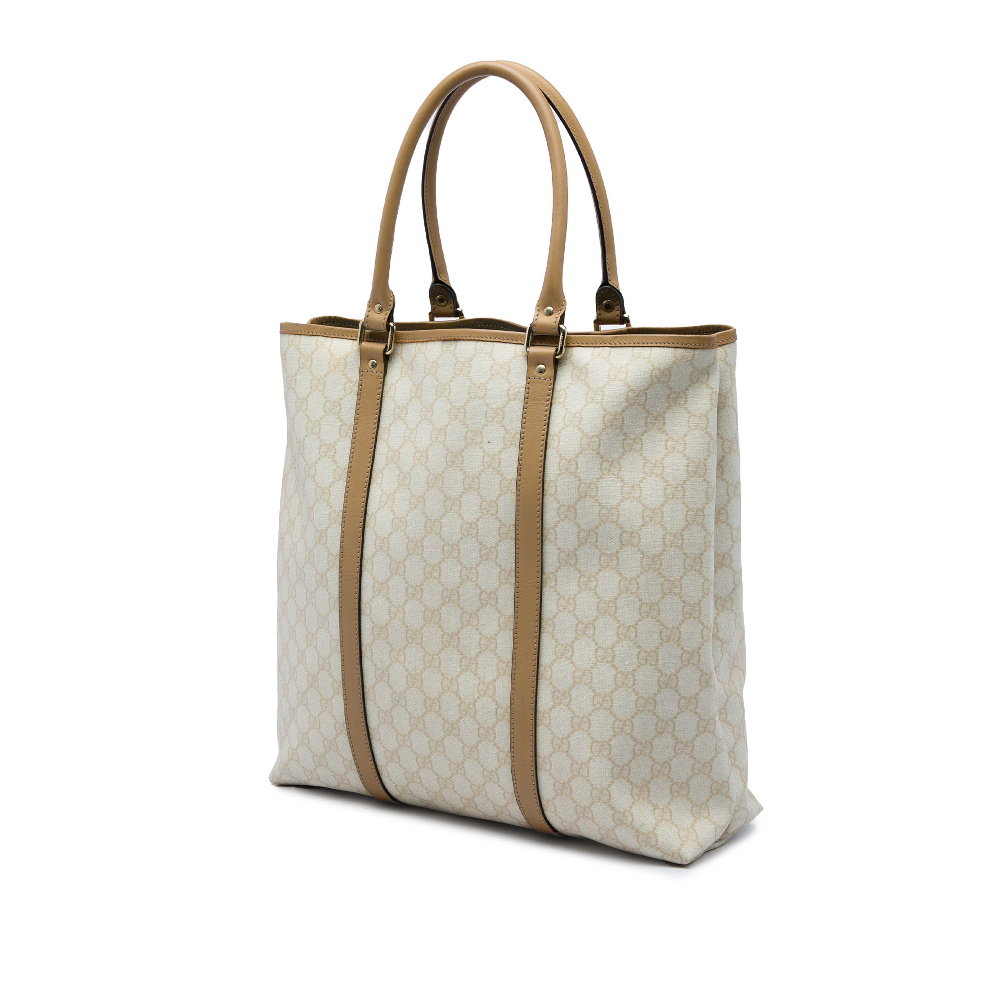 Gucci Gg Supreme Joy Vertical Tote, från Luxclusif, i färgen brun. Klicka för att öppna bilden i stort format