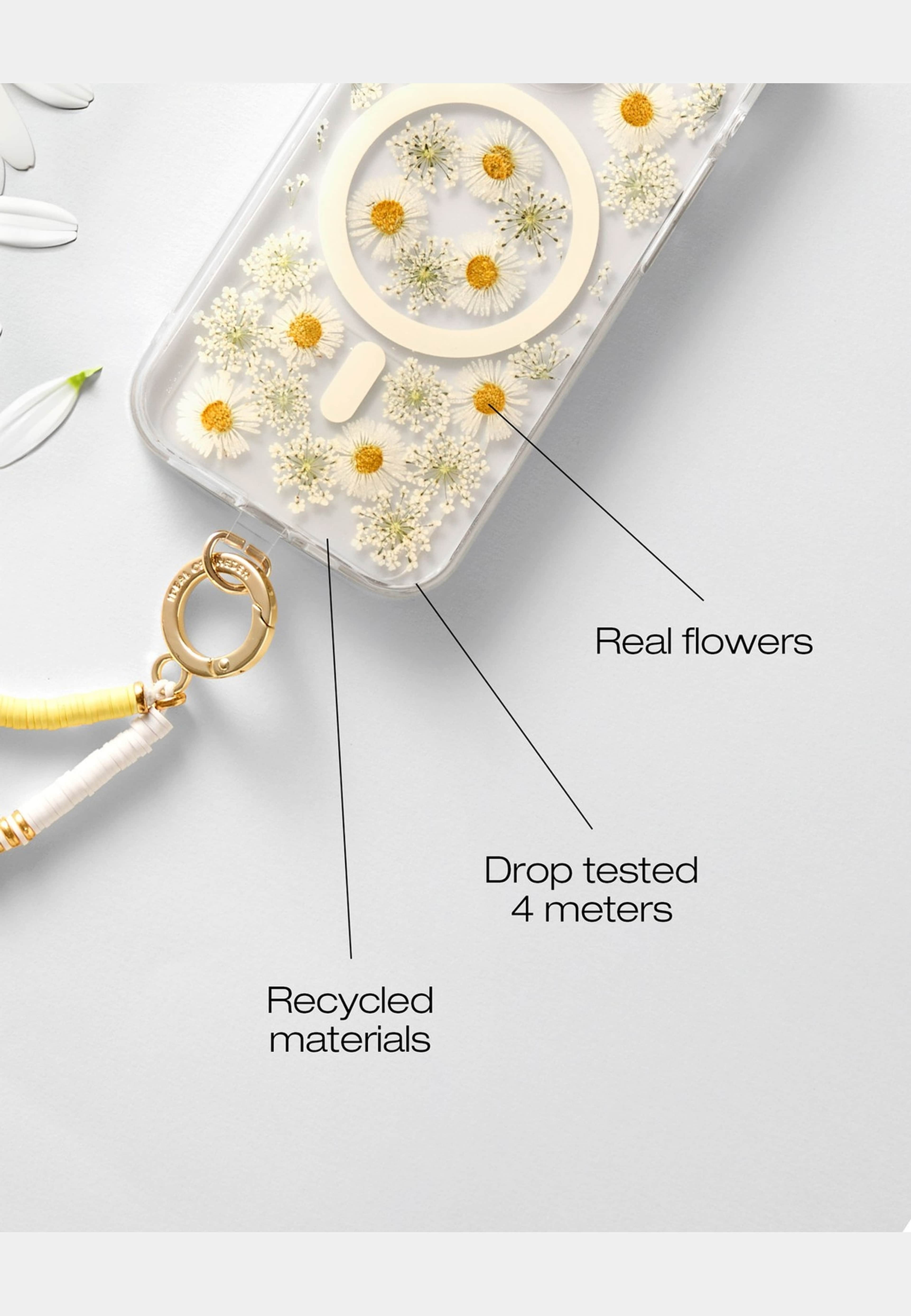 Clear Case Magsafe Iphone - Daisy Bloom