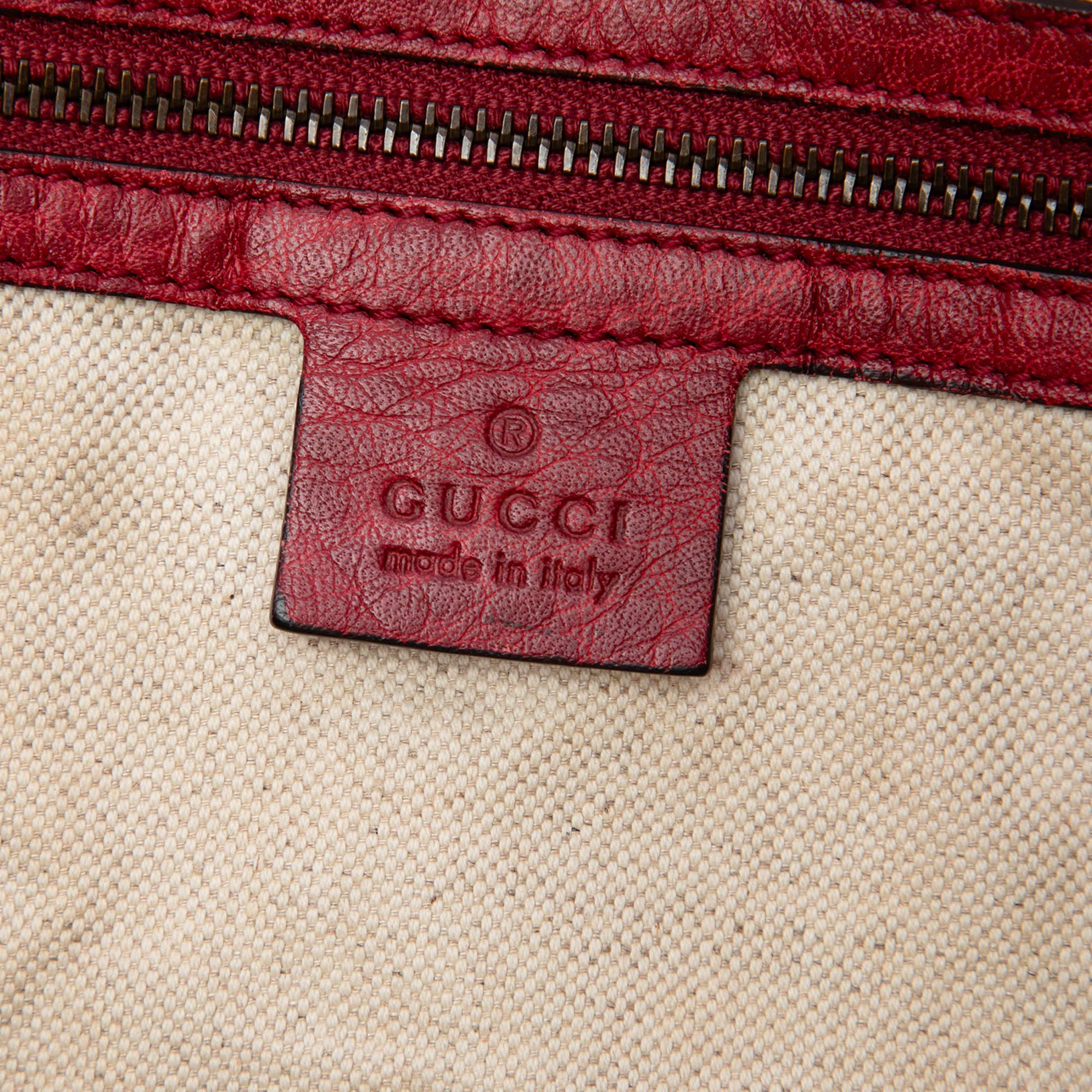 Gucci Gg Canvas Twins Tote, från Luxclusif, i färgen beige. Klicka för att öppna bilden i stort format