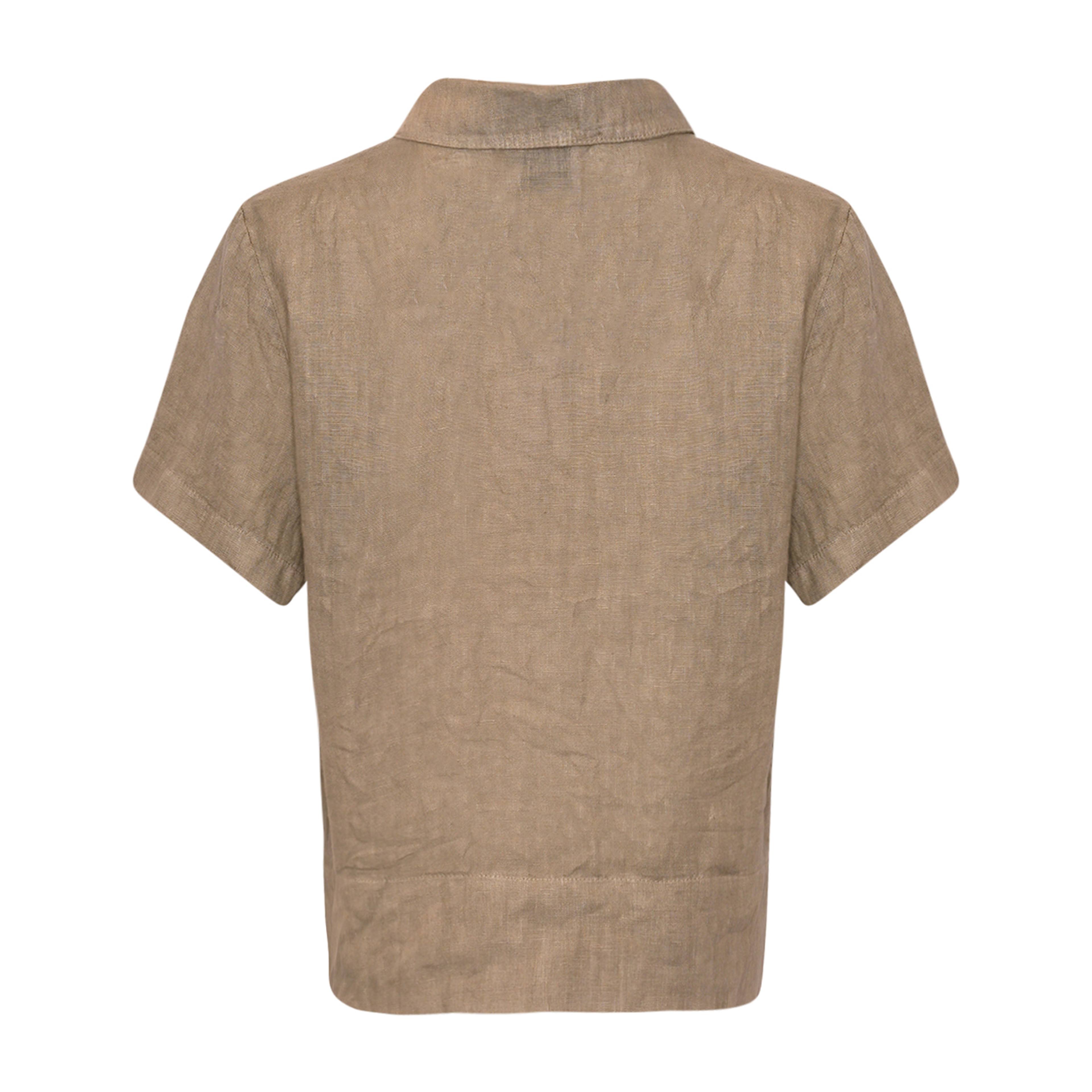 Issa, Shirt, Linen - Dusty Green
