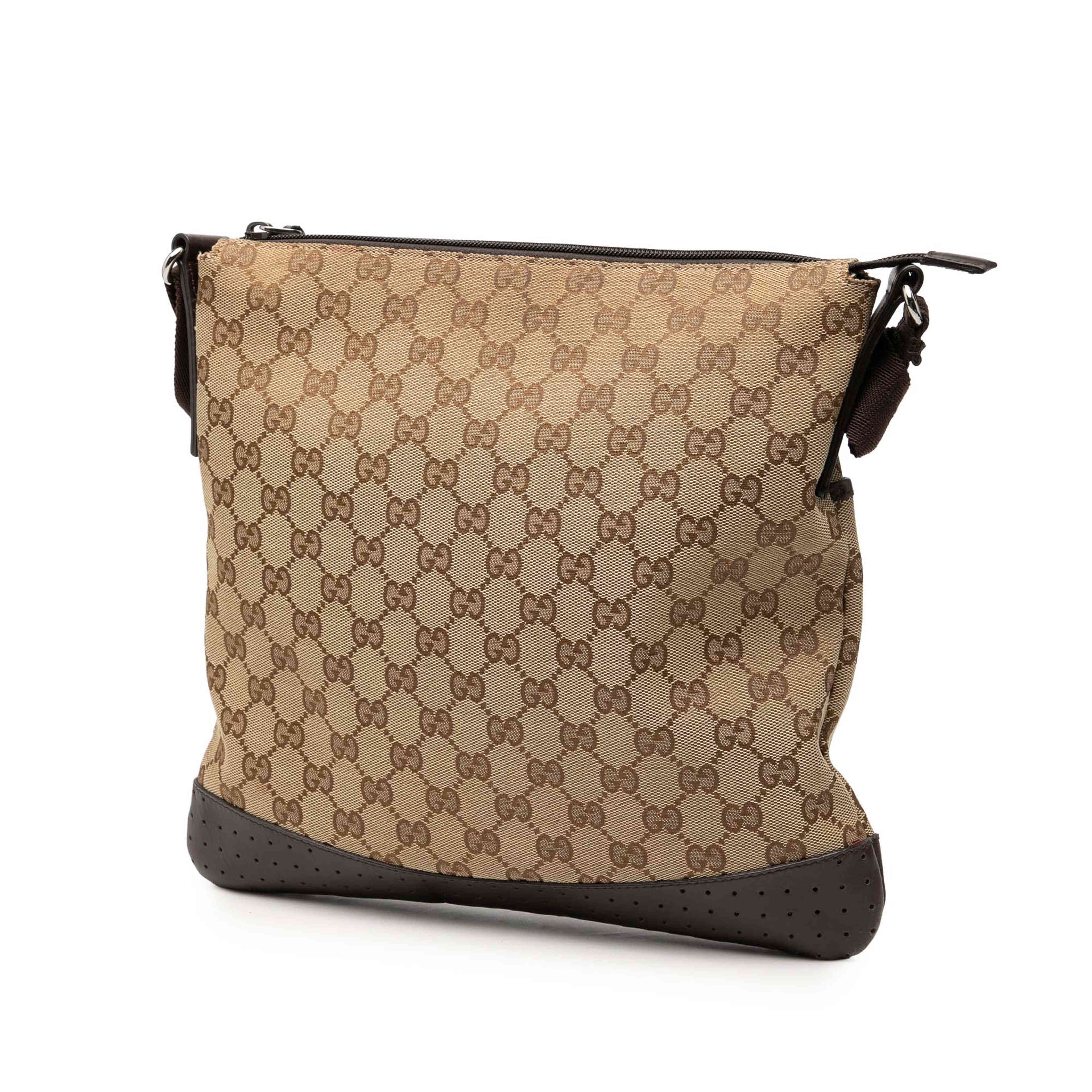 Gucci Gg Canvas Crossbody, från Luxclusif, i färgen beige. Klicka för att öppna bilden i stort format