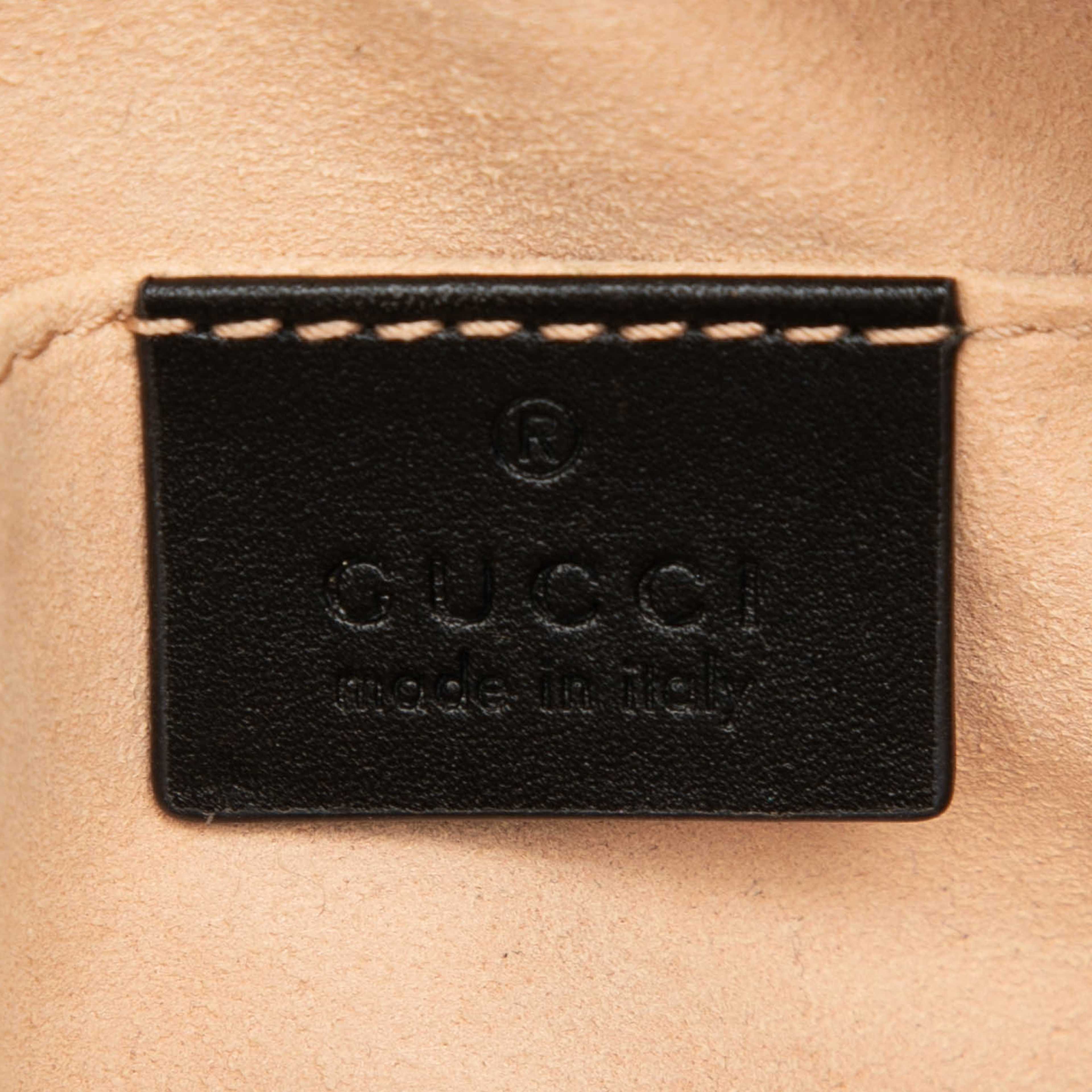 Gucci Gg Marmont Matelasse Leather Belt Bag, från Luxclusif, i färgen black. Klicka för att öppna bilden i stort format