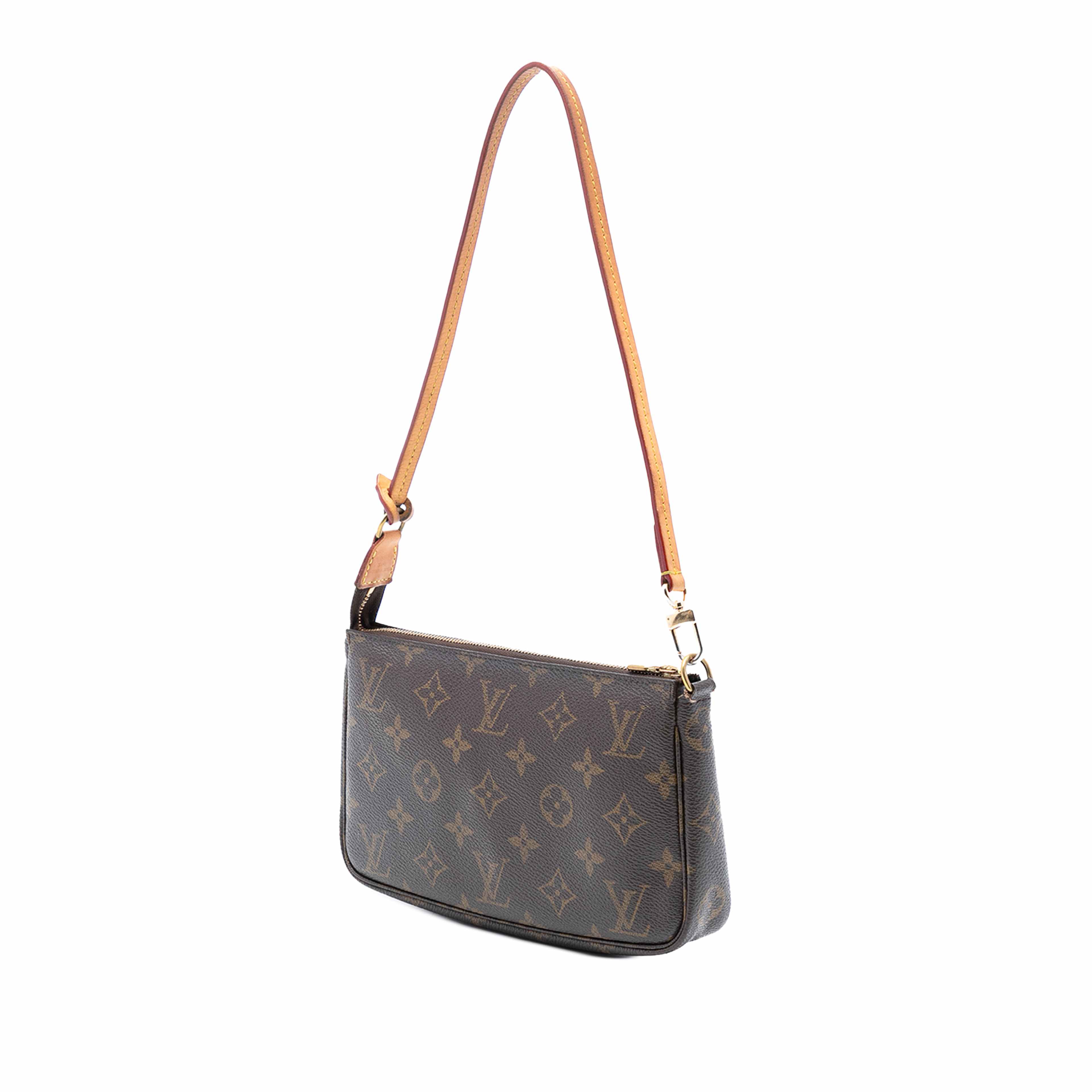 Louis Vuitton Monogram Pochette Accessoires, från Luxclusif, i färgen brown. Klicka för att öppna bilden i stort format