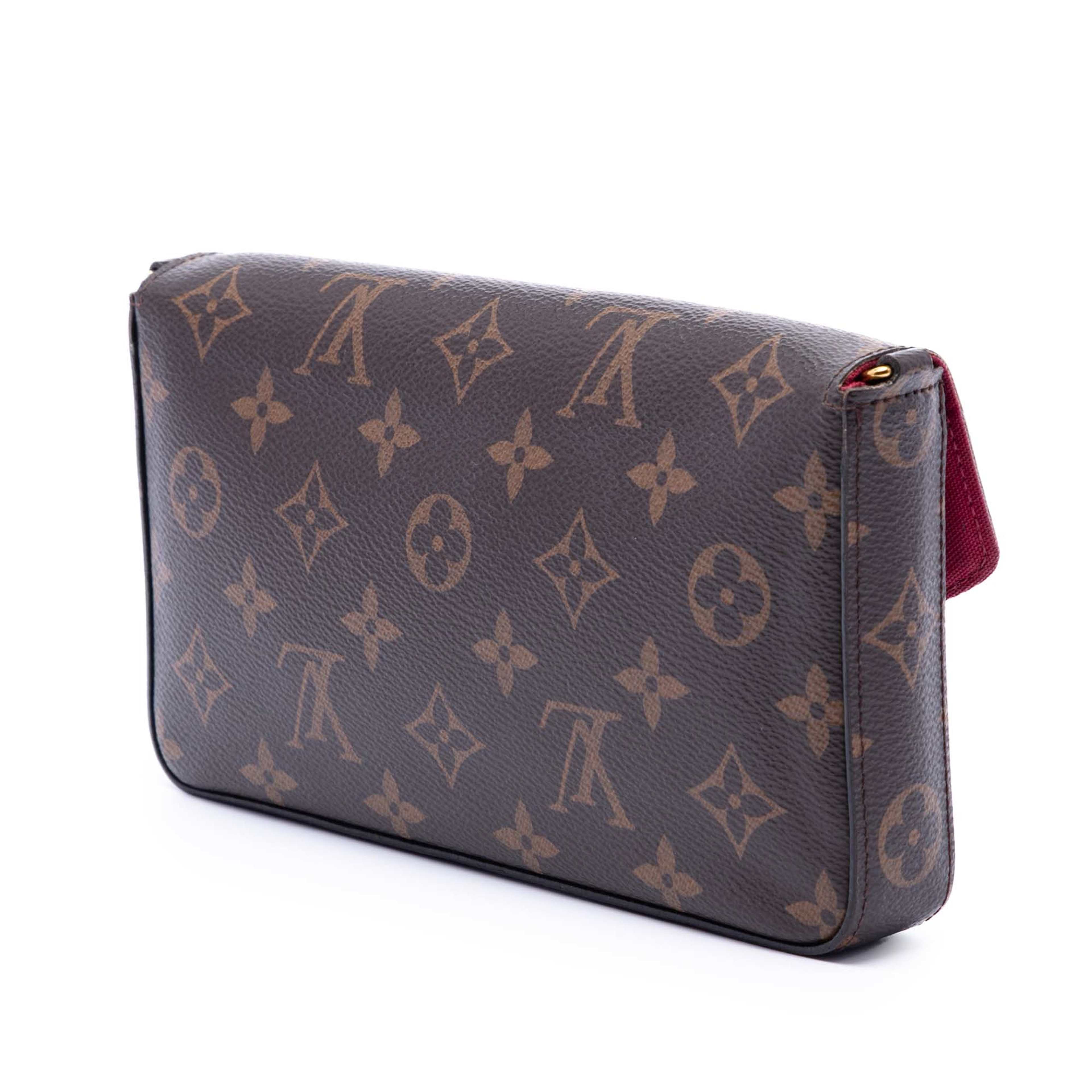Louis Vuitton Monogram Pochette Felicie, från Luxclusif, i färgen brun. Klicka för att öppna bilden i stort format