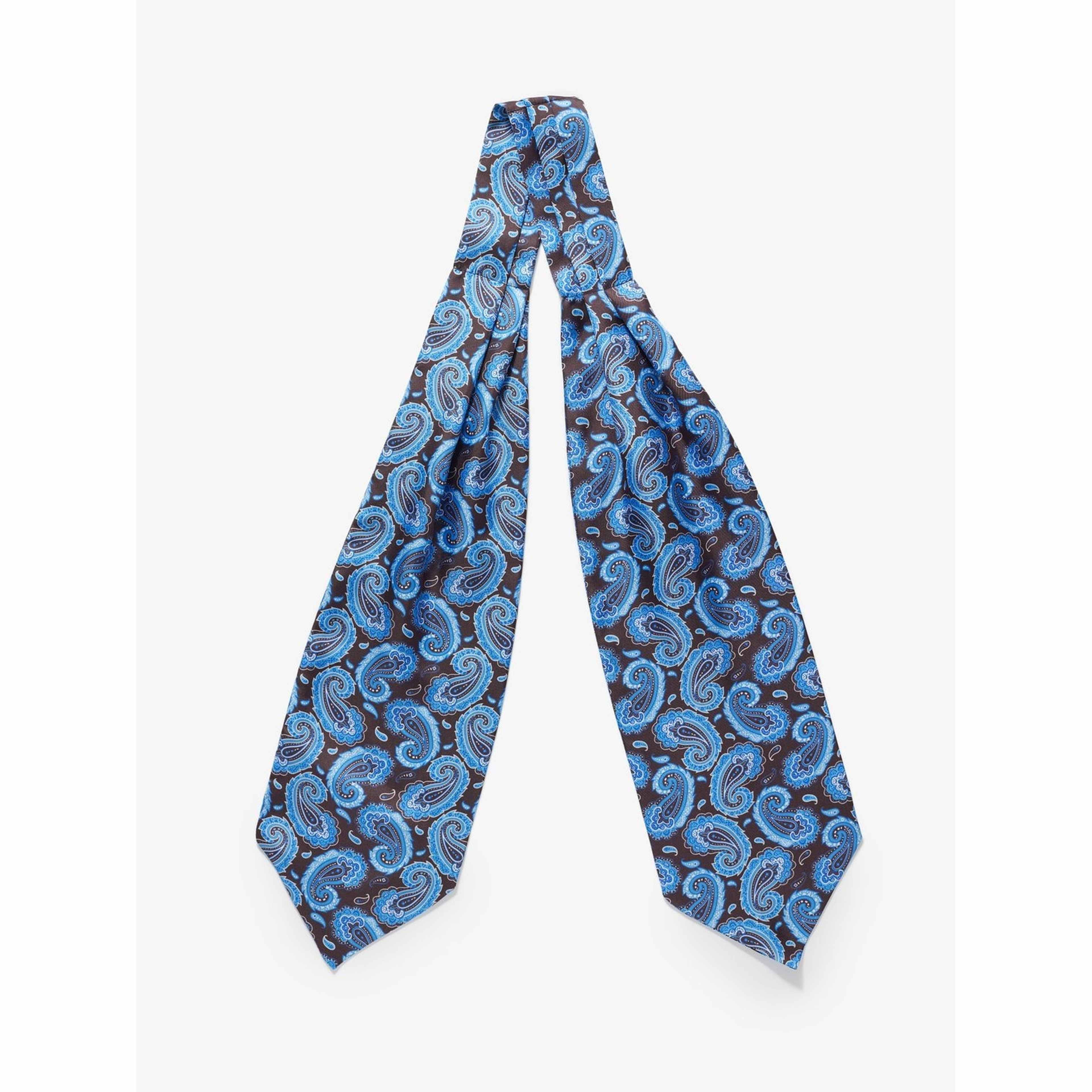 Silk Double Pointed Ascot Paisley