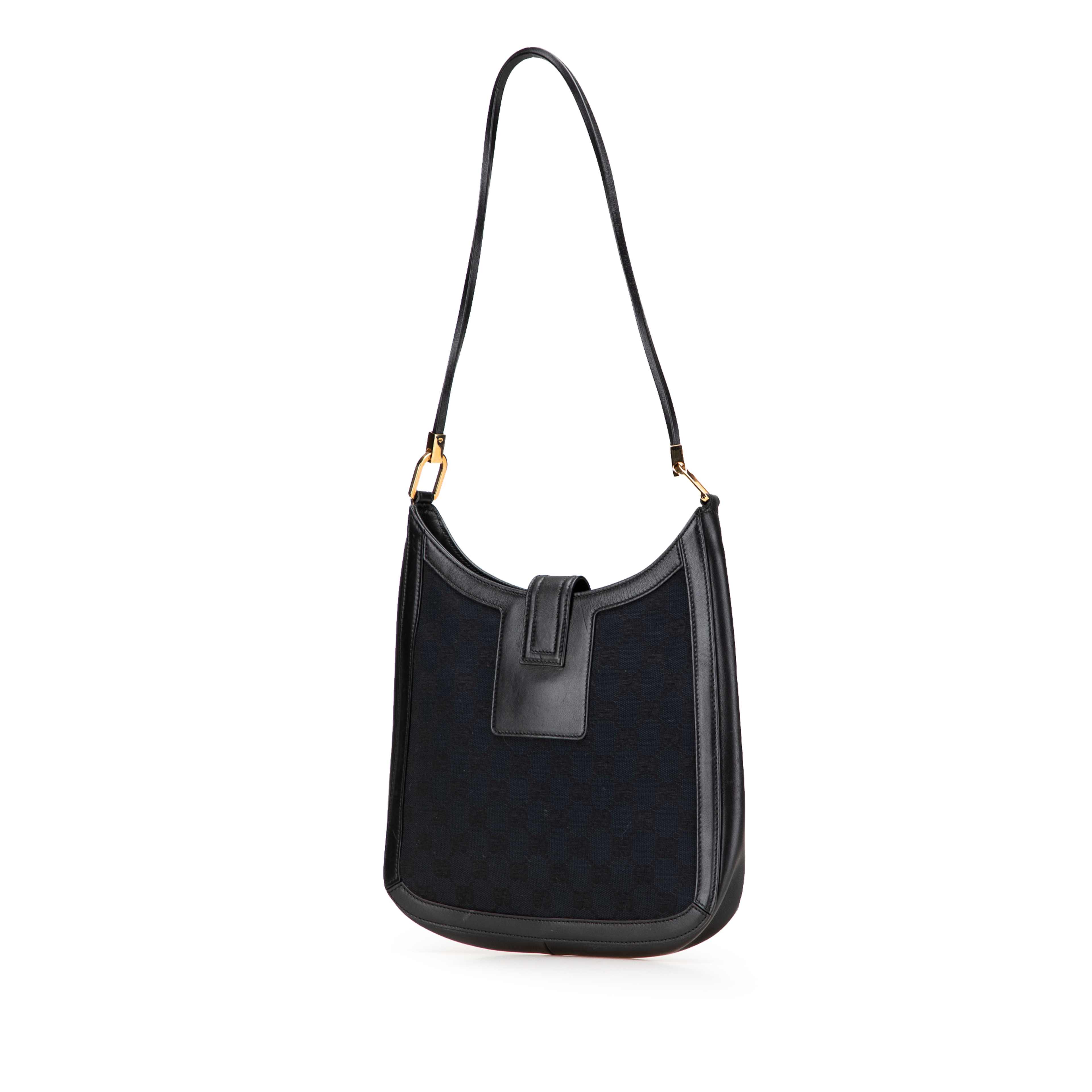 Gucci Gg Canvas Shoulder Bag, från Luxclusif, i färgen navy. Klicka för att öppna bilden i stort format