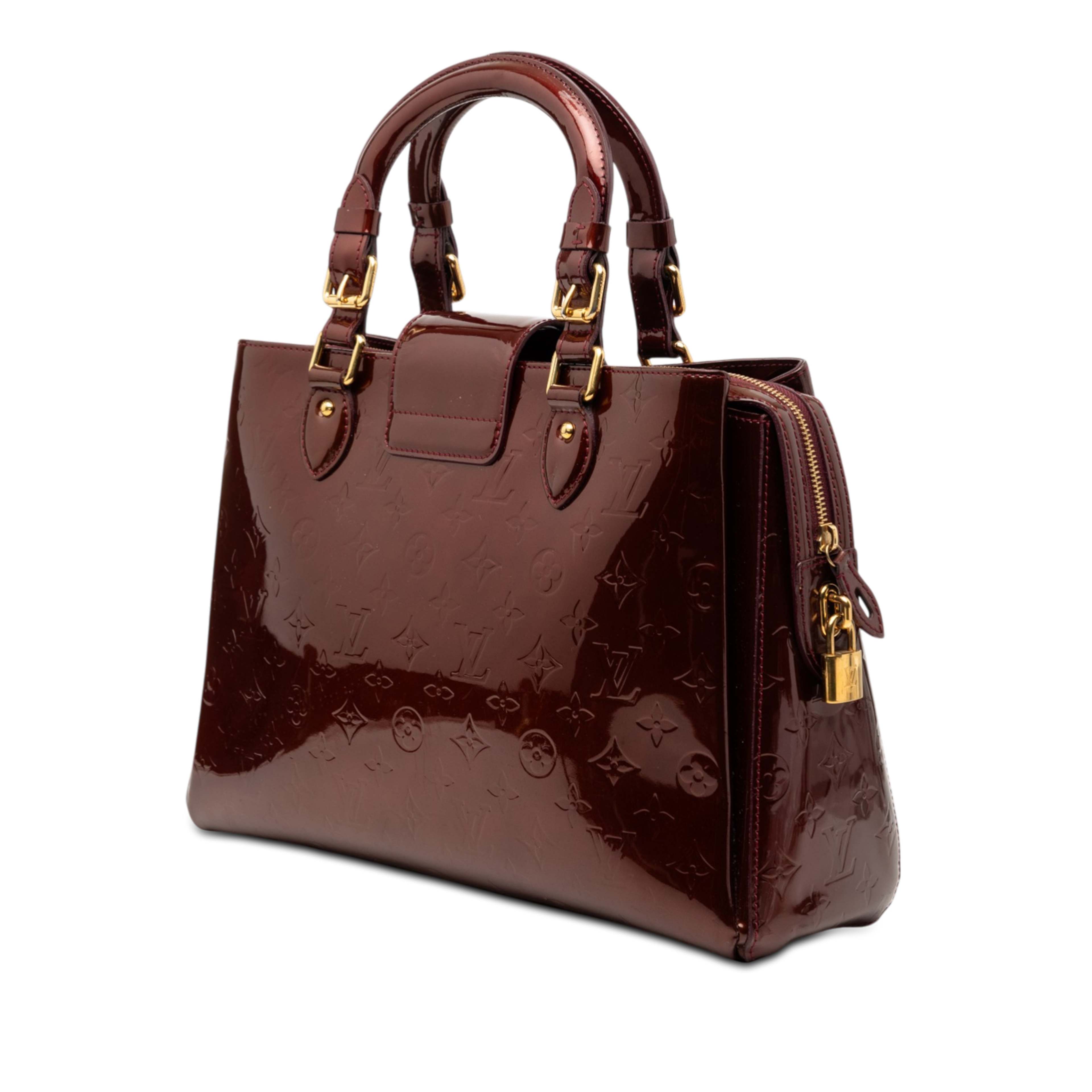 Louis Vuitton Monogram Vernis Melrose Avenue, från Luxclusif, i färgen röd. Klicka för att öppna bilden i stort format