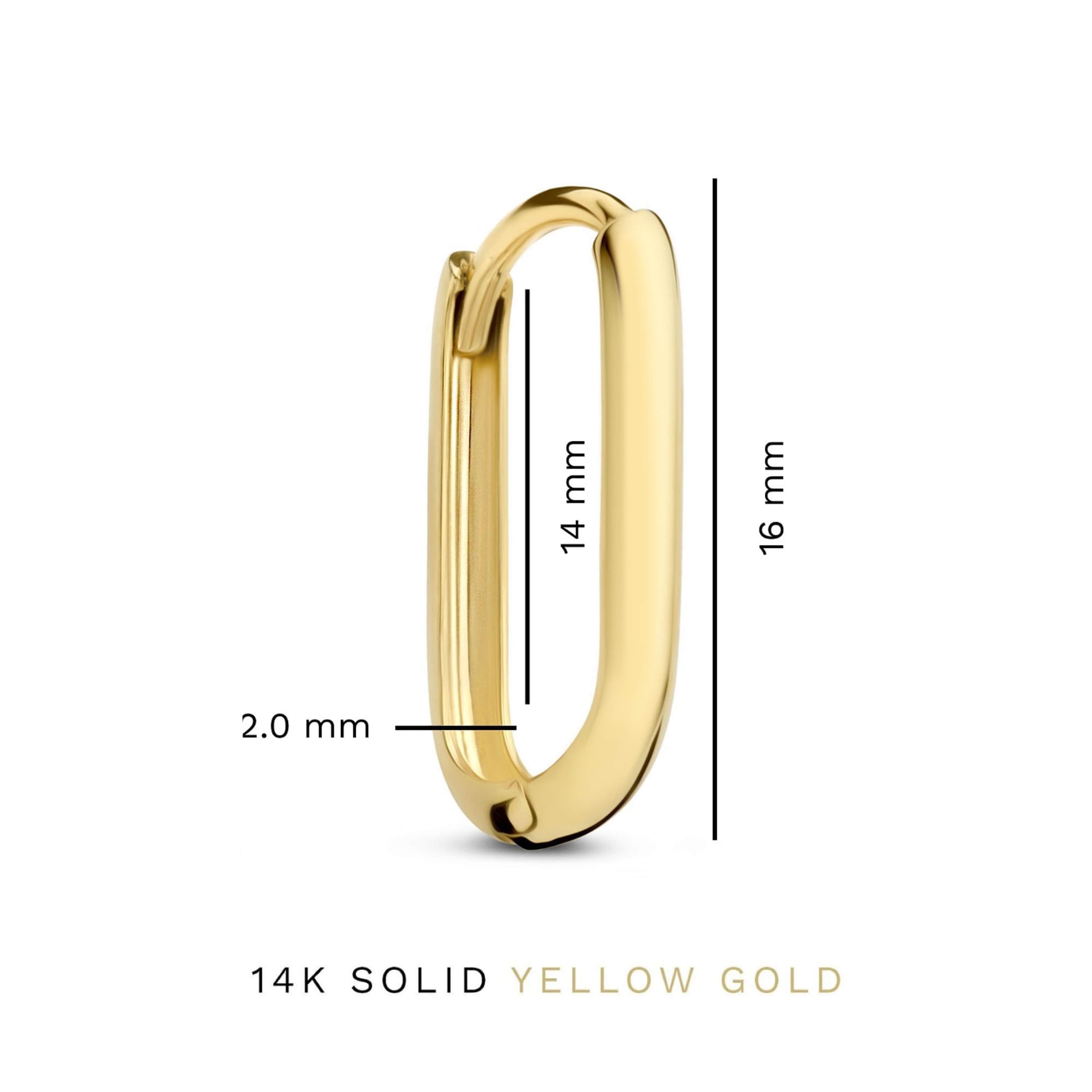 Rivoli 14 Karat Guld Creoler, från Isabel Bernard, i färgen guld.
