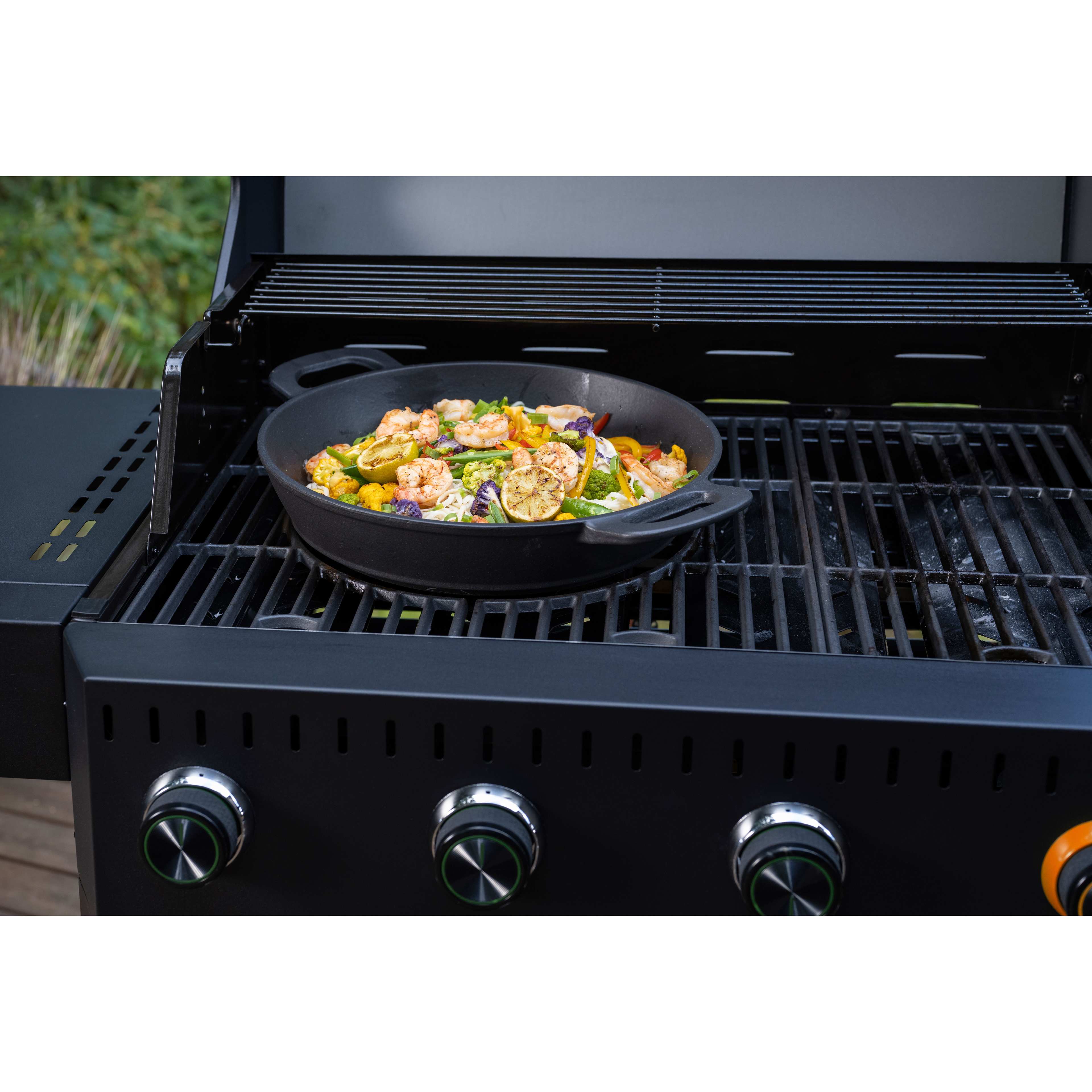 Wokpanna i gjutjärn Multigrill 30 Cm