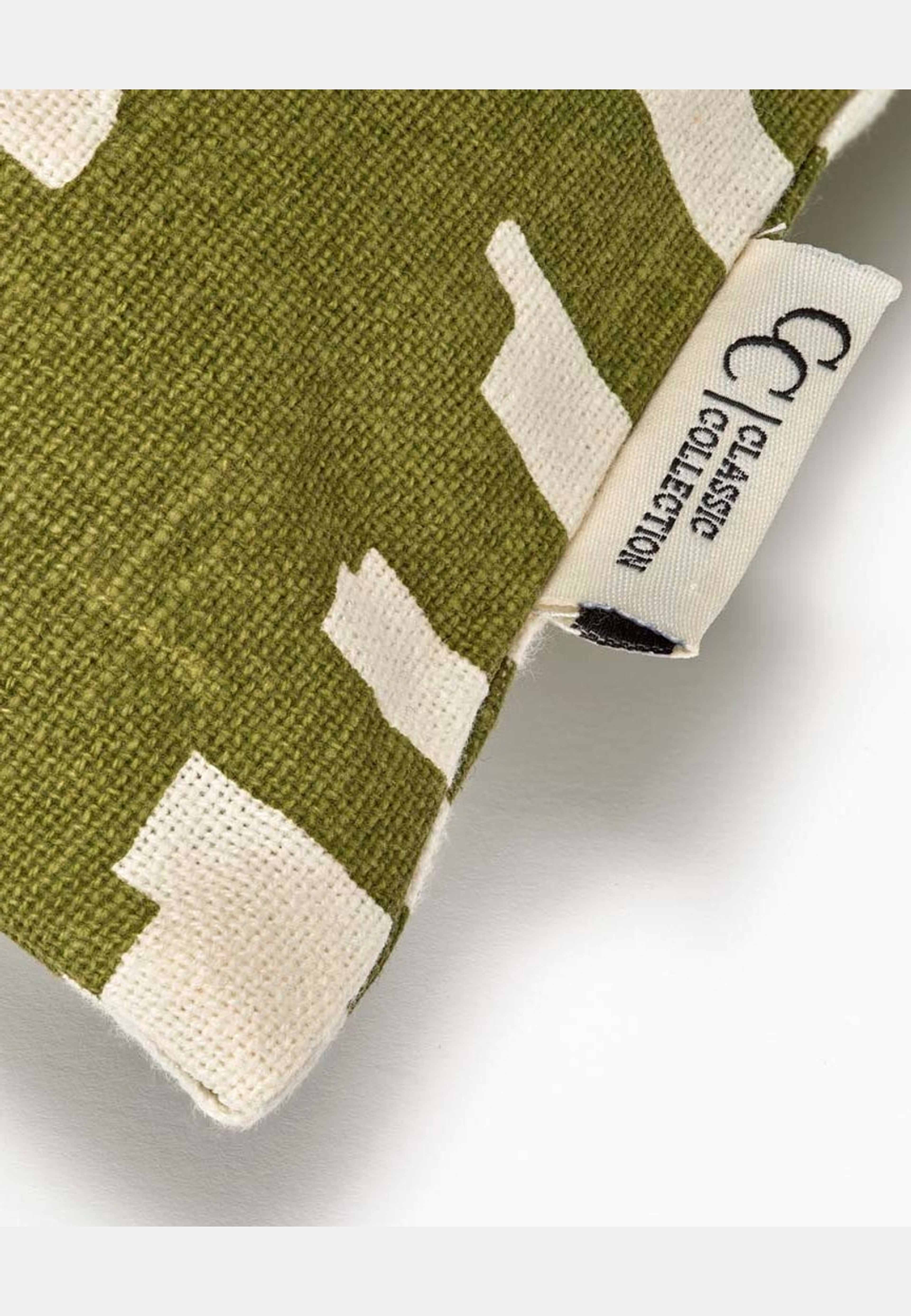 Kuddfodral Ikat Block, från Classic Collection, i färgen grön. Klicka för att öppna bilden i stort format