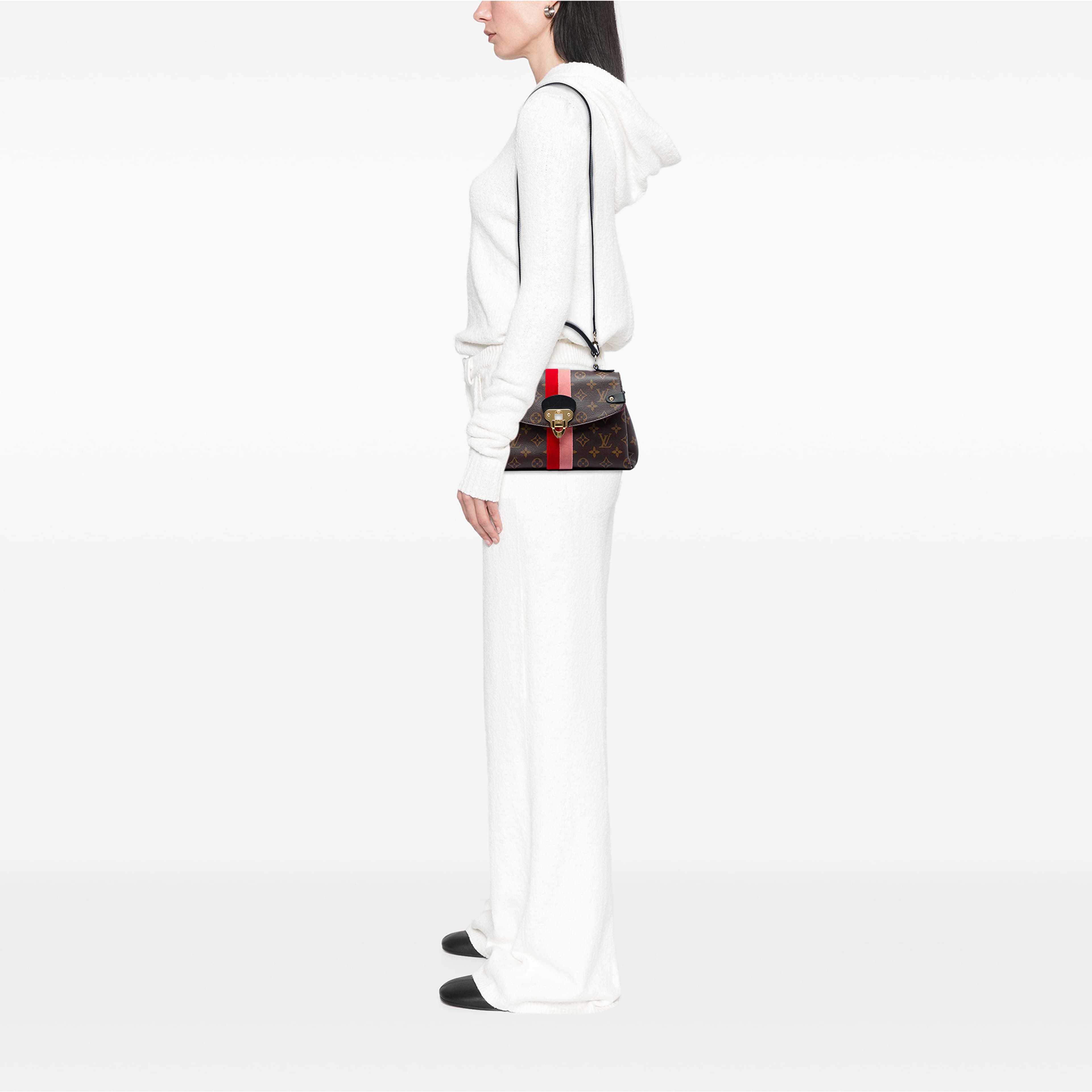 Louis Vuitton Monogram Georges Bb, från Luxclusif, i färgen brun. Klicka för att öppna bilden i stort format