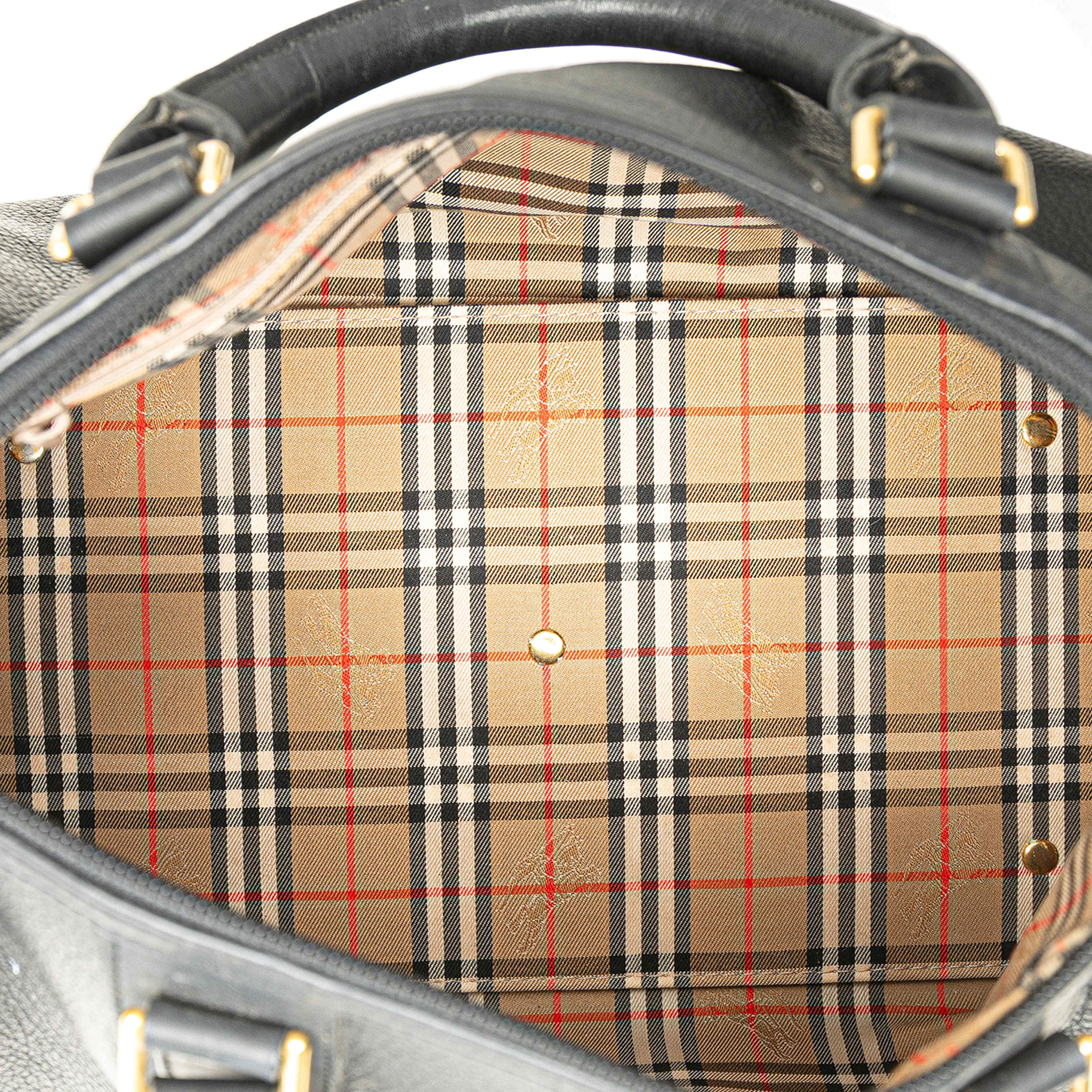 Burberry Leather Boston
