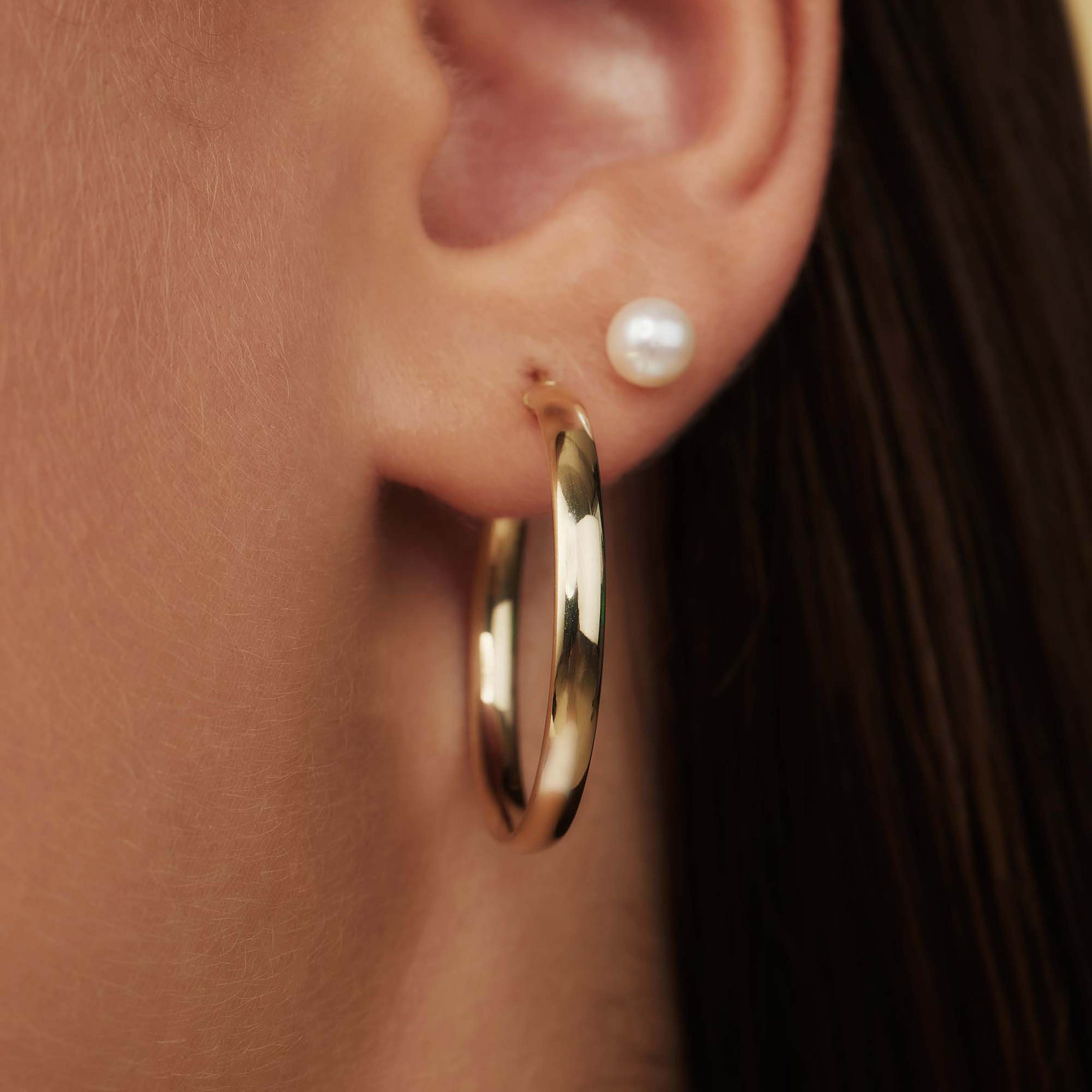 Rivoli 14 Karat Guld Creoler