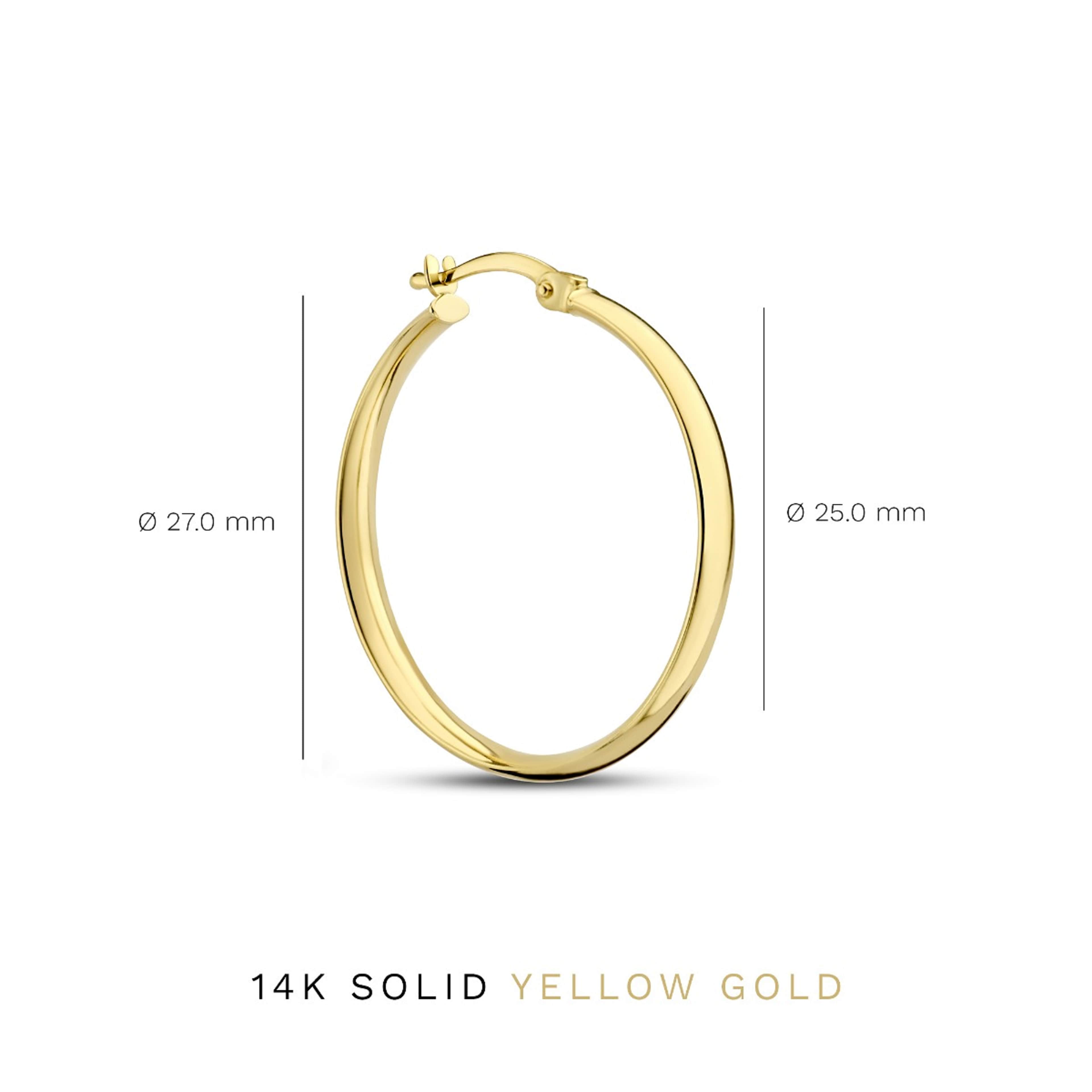 Rivoli 14 Karat Guld Creoler