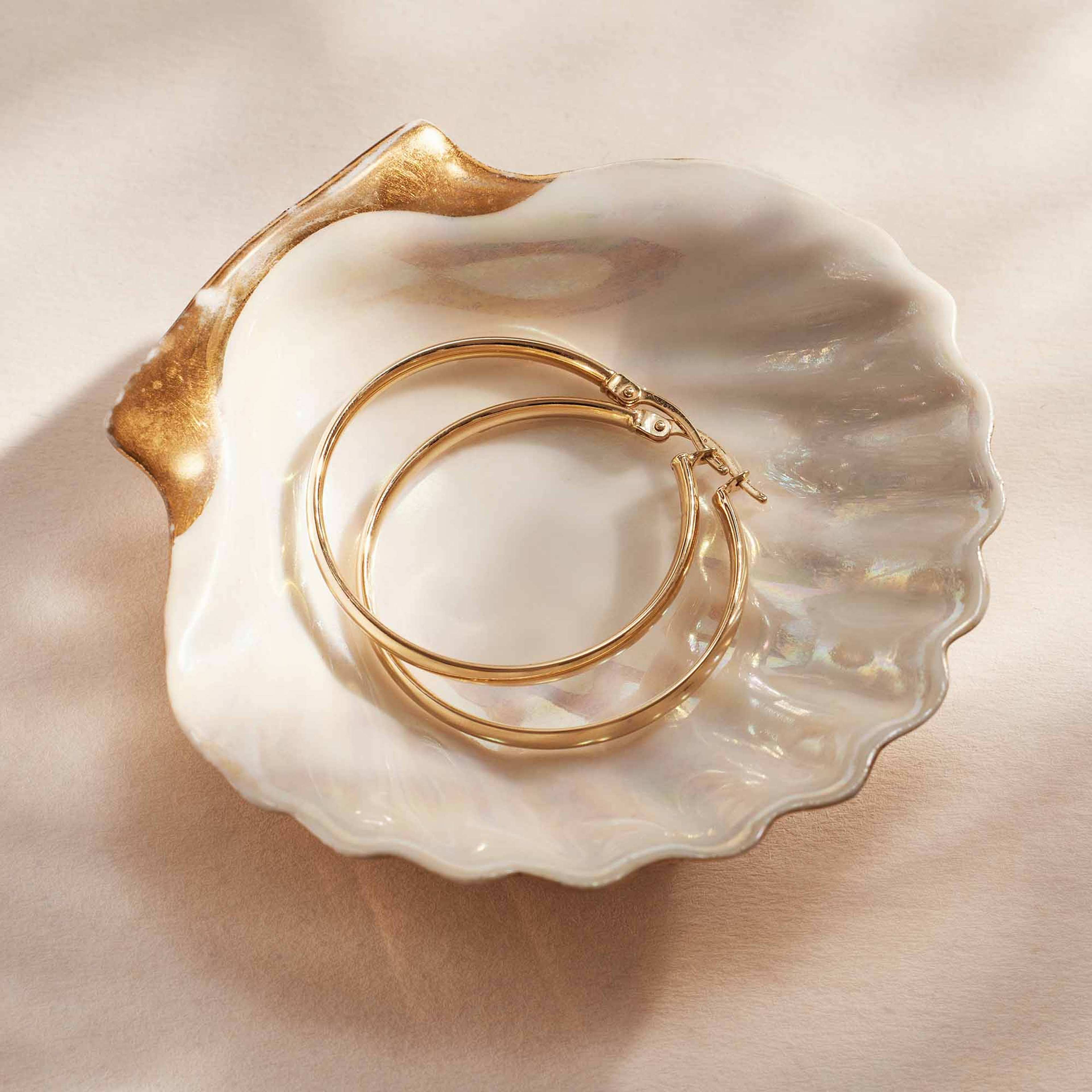 Rivoli 14 Karat Guld Creoler