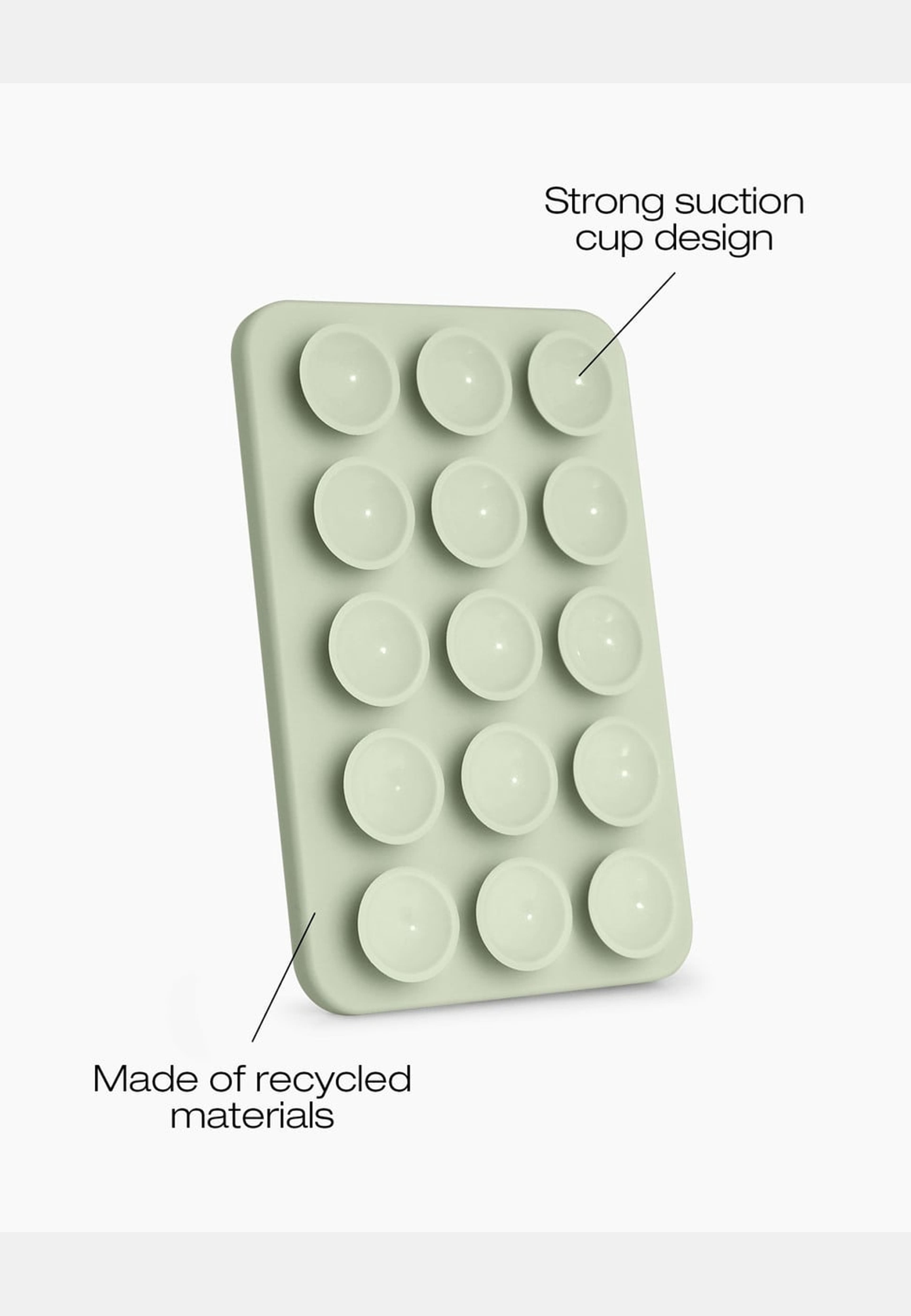 Magsafe Suction Phone Mount Sage Green, från Ideal Of Sweden, i färgen green. Klicka för att öppna bilden i stort format