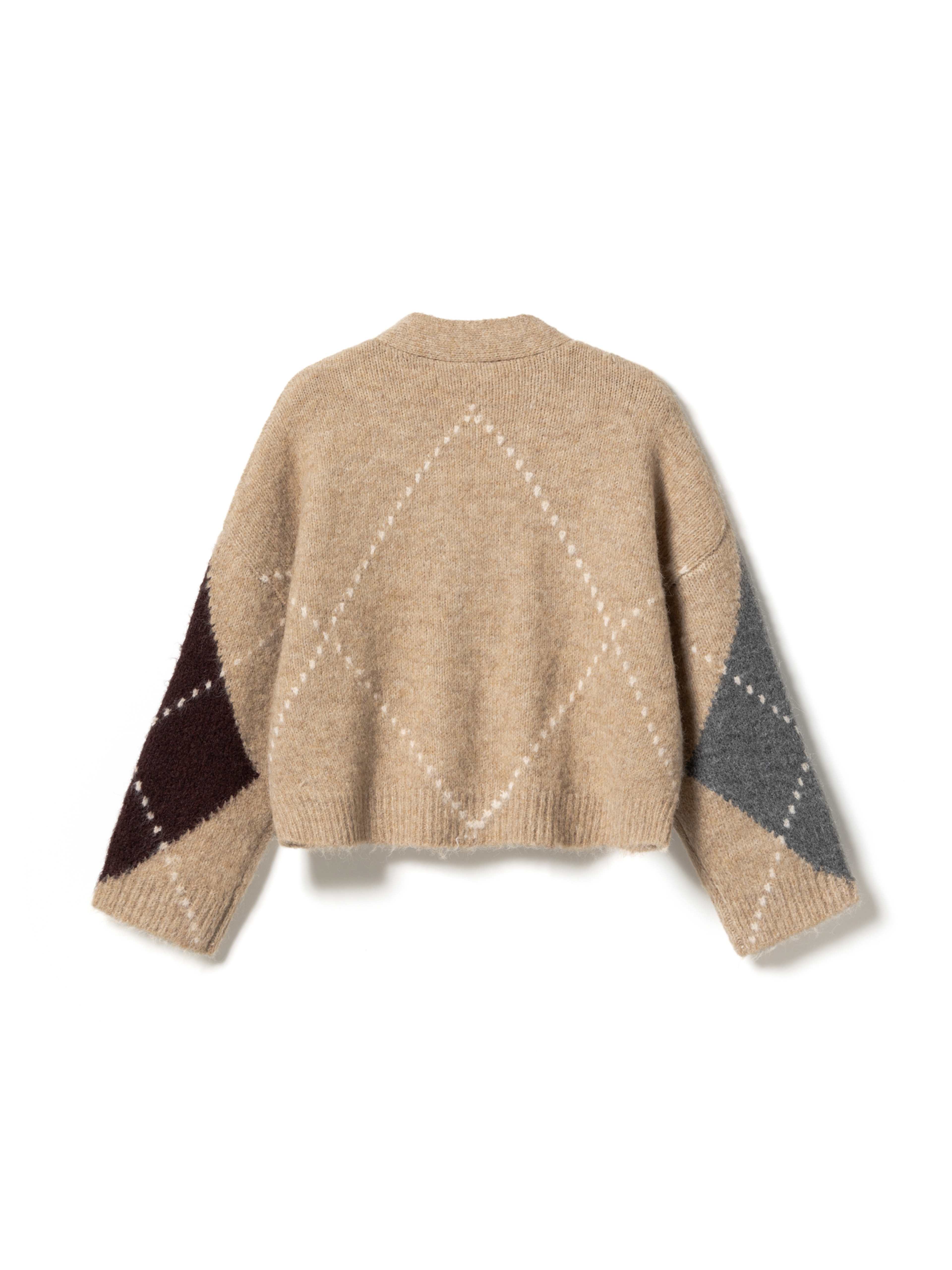 N-laiana Knit Cardigan - Sand Melange, från Noella, i färgen sand melange. Klicka för att öppna bilden i stort format