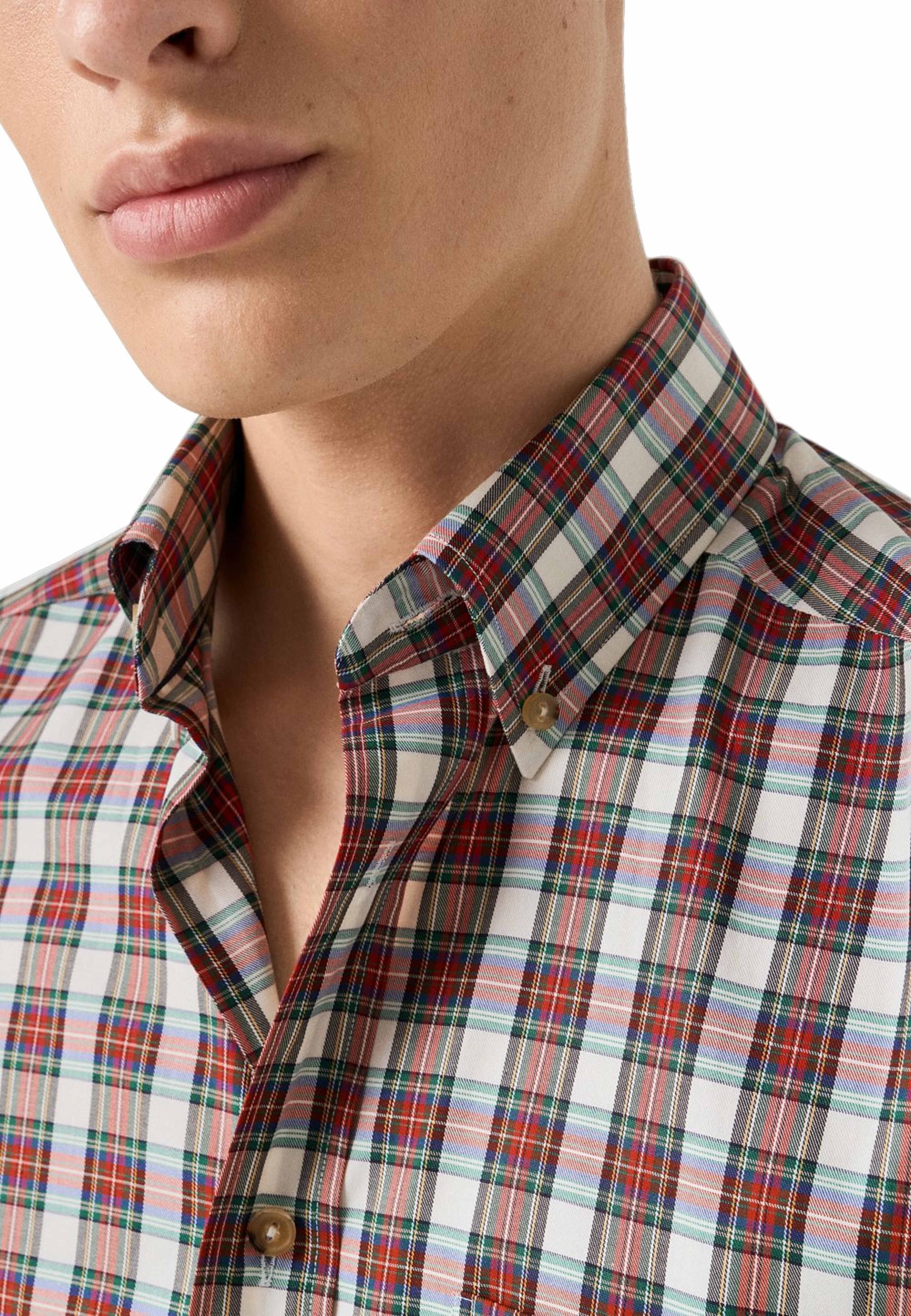 Klassiskt Skotskrutig Skjorta Casual Fit