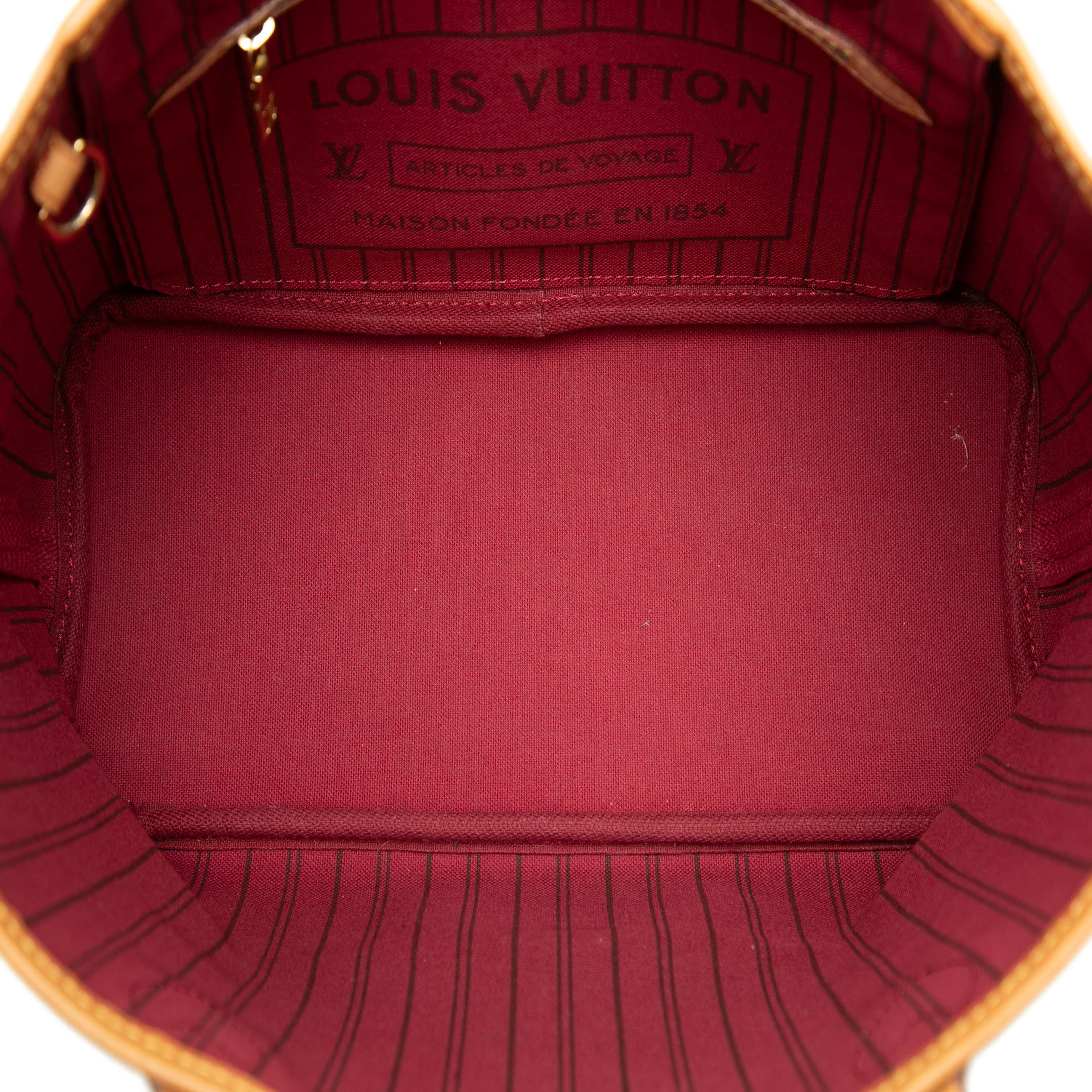 Louis Vuitton Monogram Neverfull Pm, från Luxclusif, i färgen brun. Klicka för att öppna bilden i stort format