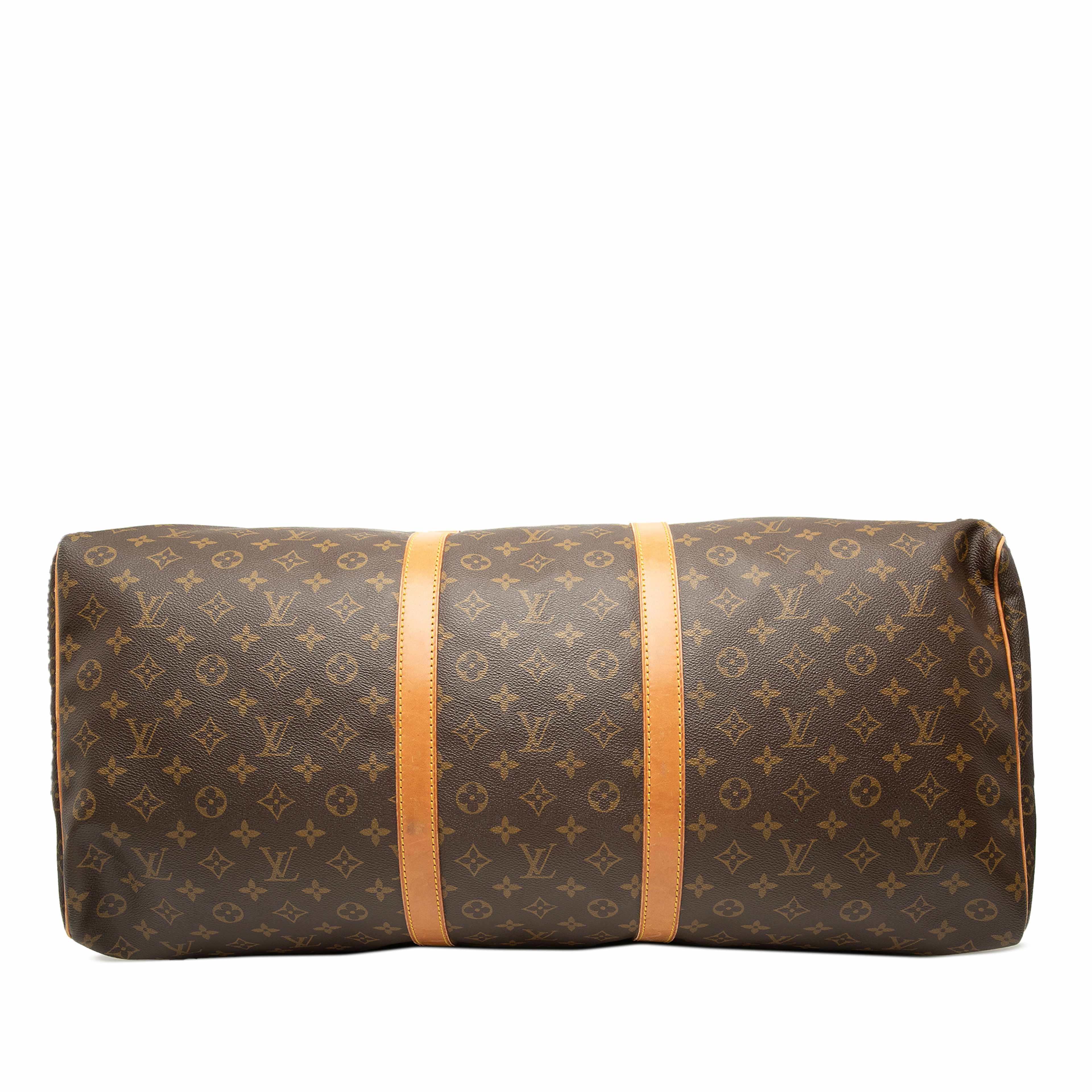 Louis Vuitton Monogram Keepall 60, från Luxclusif, i färgen brun. Klicka för att öppna bilden i stort format