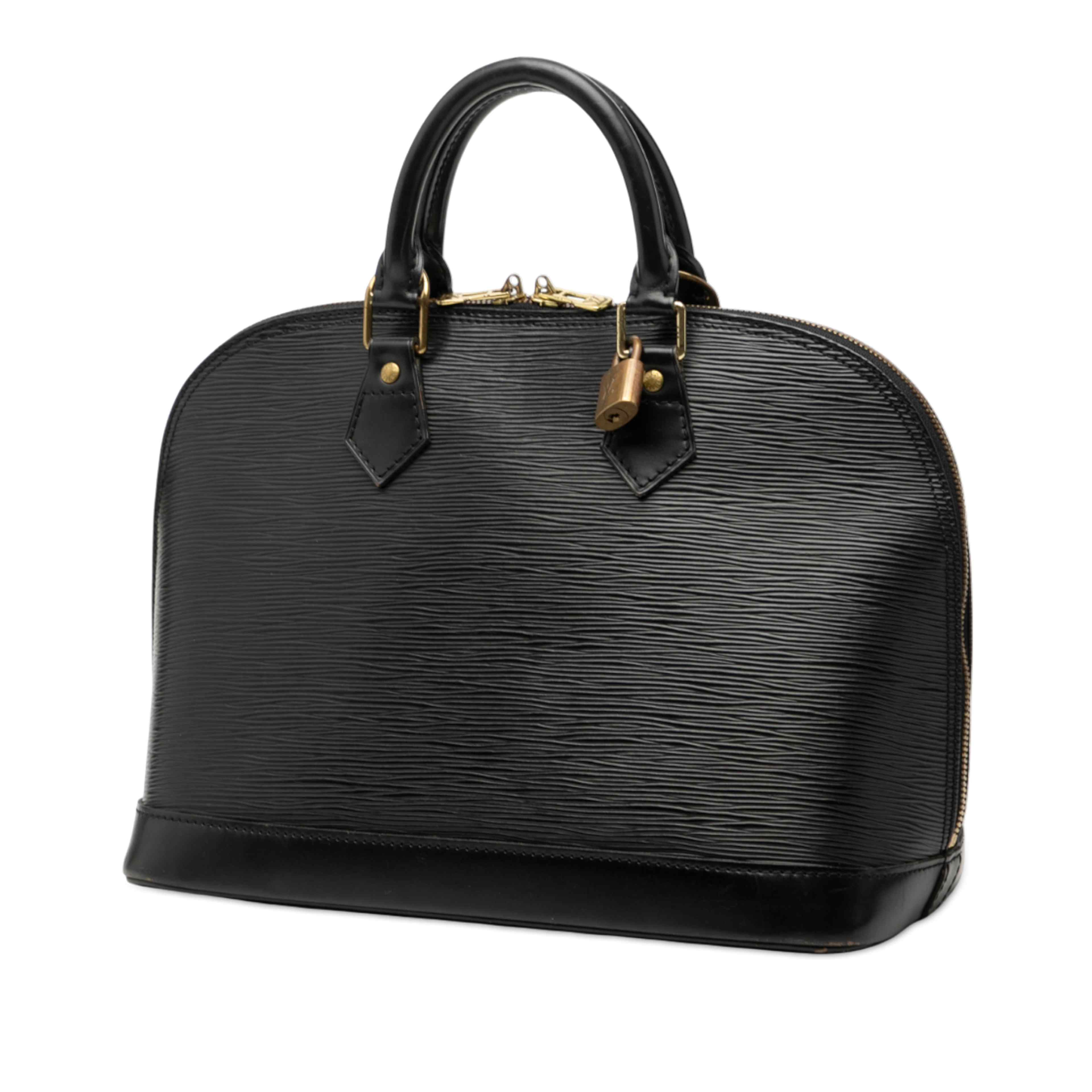 Louis Vuitton Epi Alma Pm, från Luxclusif, i färgen black. Klicka för att öppna bilden i stort format