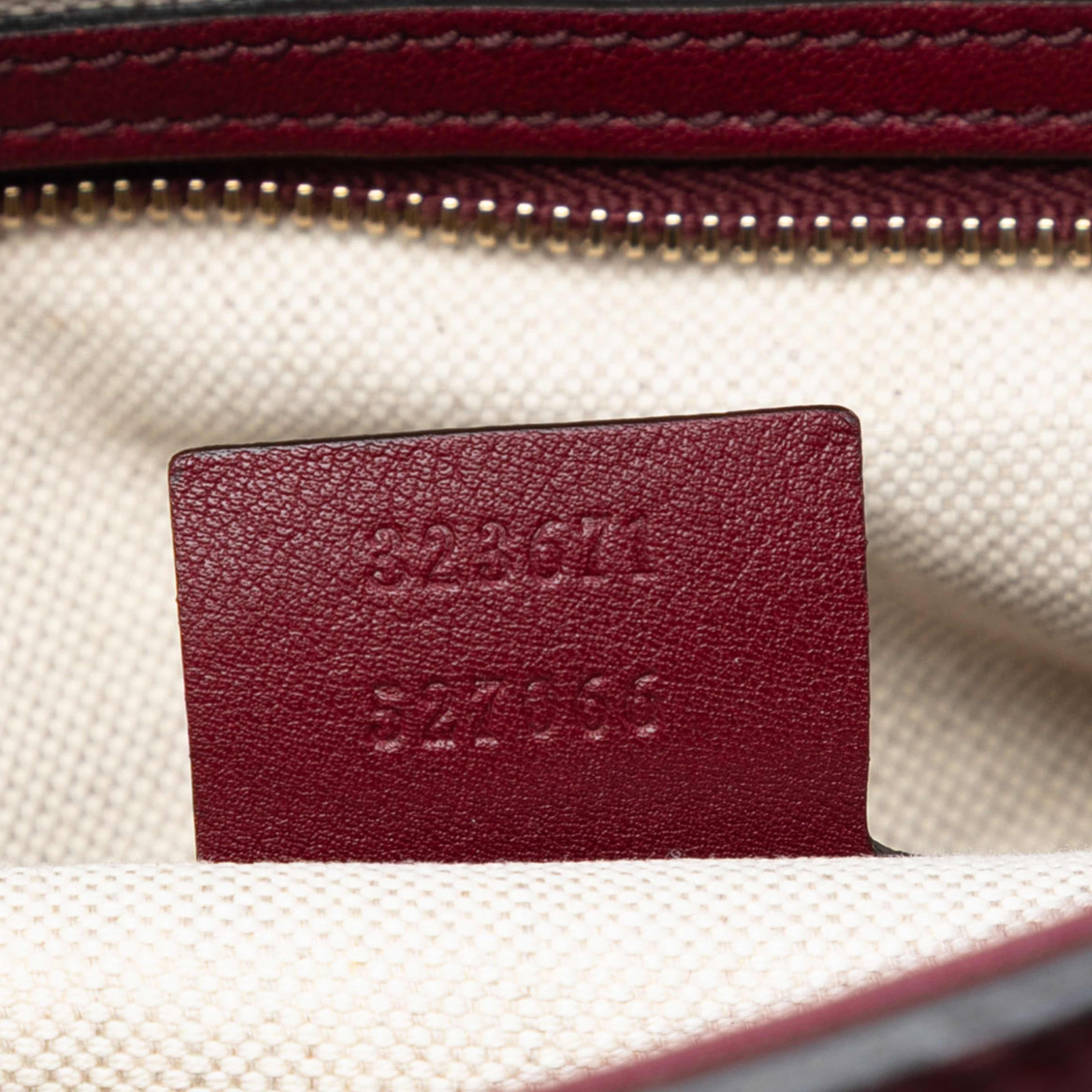 Gucci Guccissima Bree Tote, från Luxclusif, i färgen dark red. Klicka för att öppna bilden i stort format