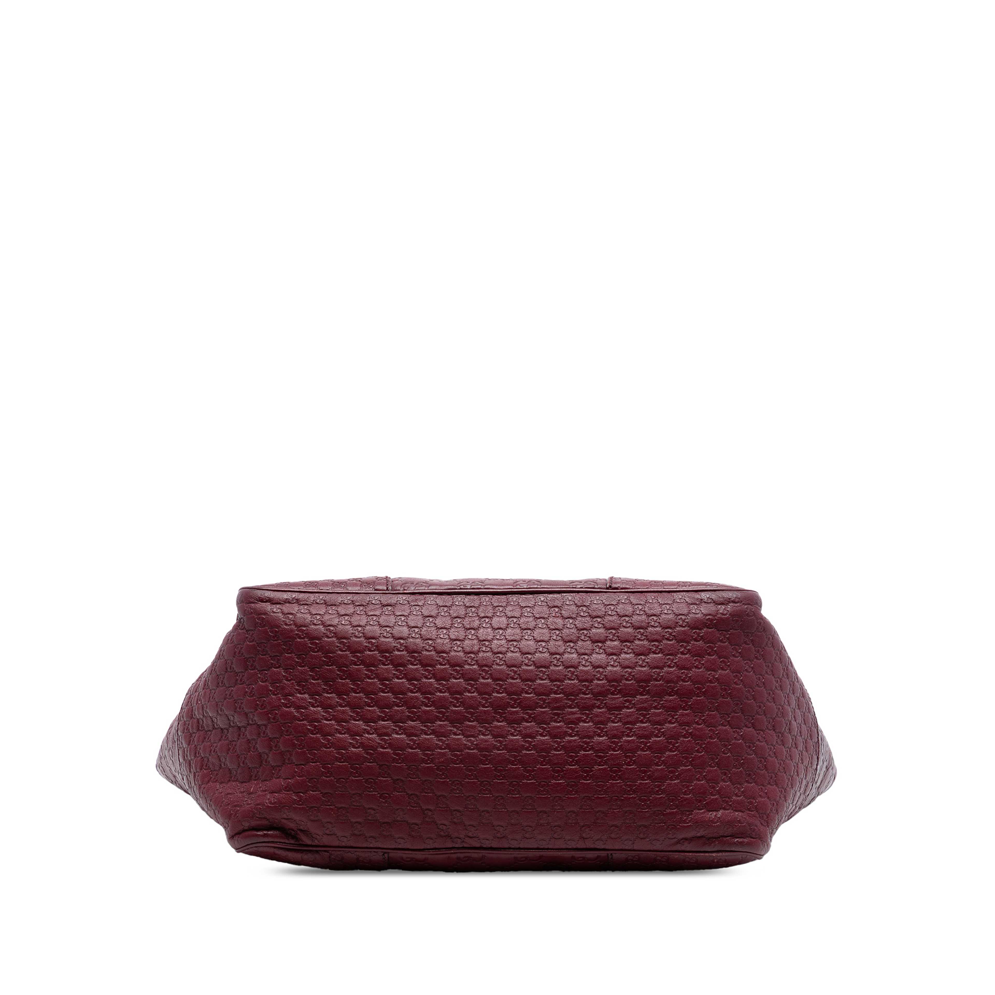 Gucci Guccissima Bree Tote, från Luxclusif, i färgen dark red. Klicka för att öppna bilden i stort format