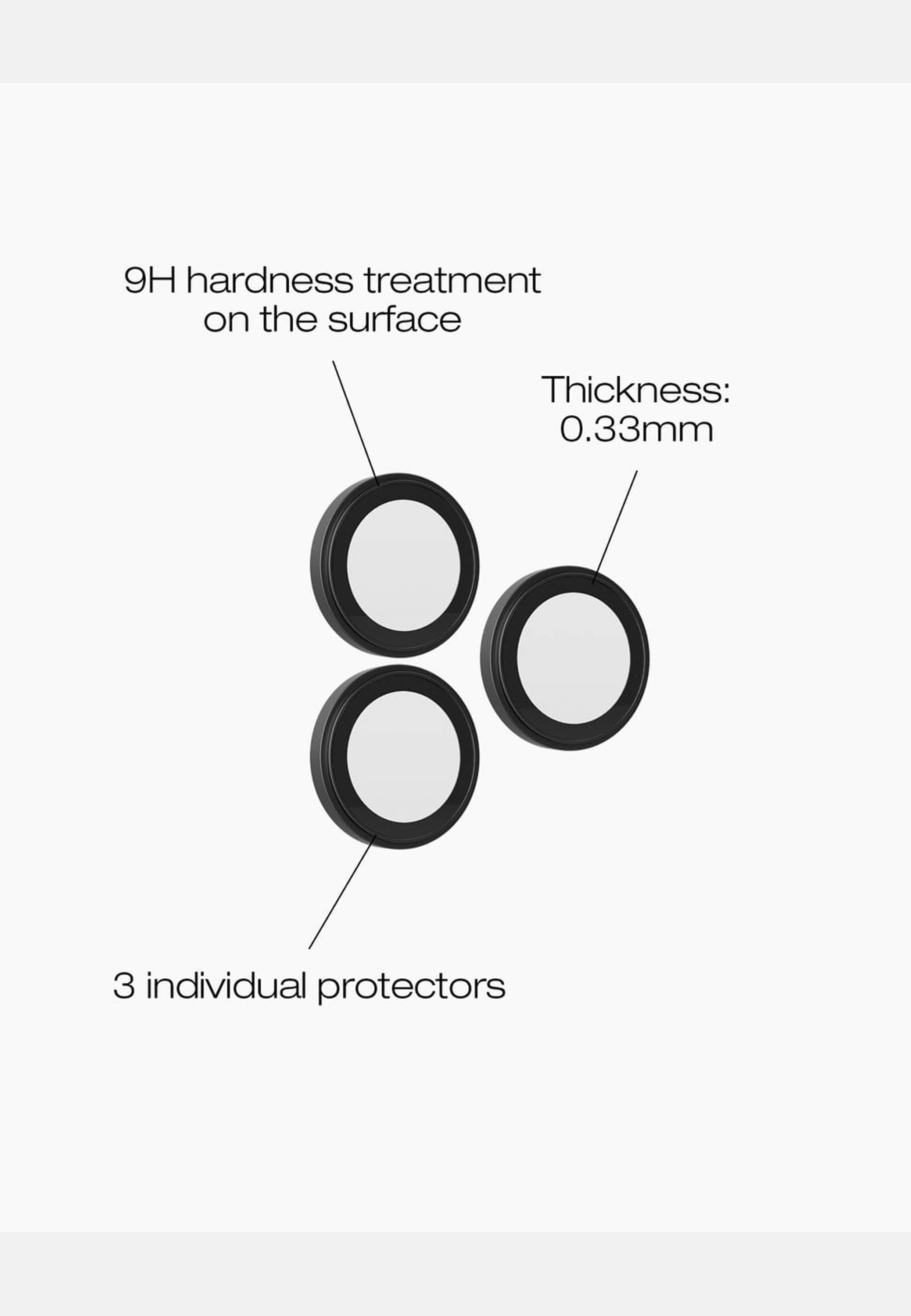 Individual Camera Lens Protector Kit Iphone, från Ideal Of Sweden, i färgen black. Klicka för att öppna bilden i stort format