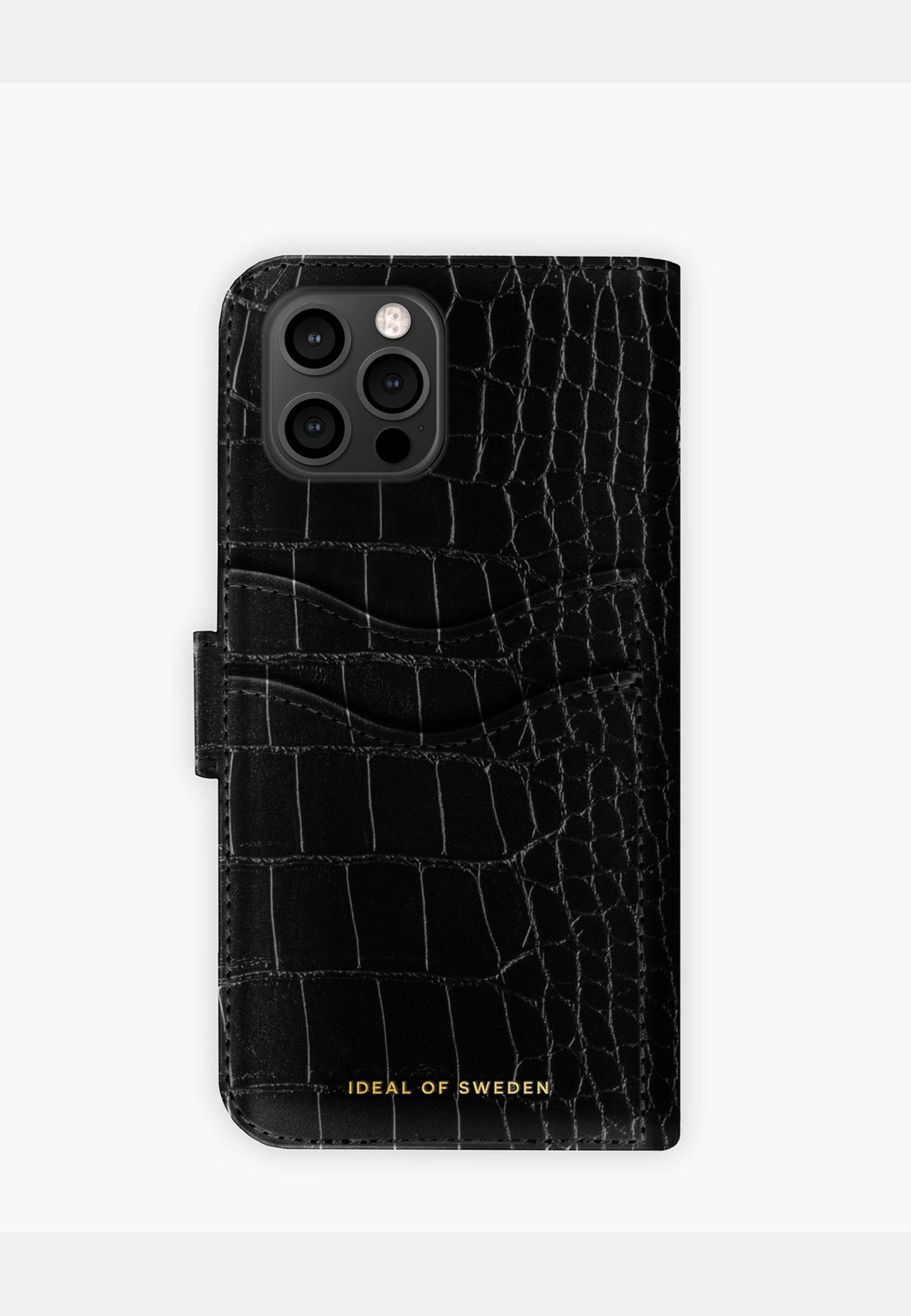 Magnet Wallet+ Iphone - Black Croco